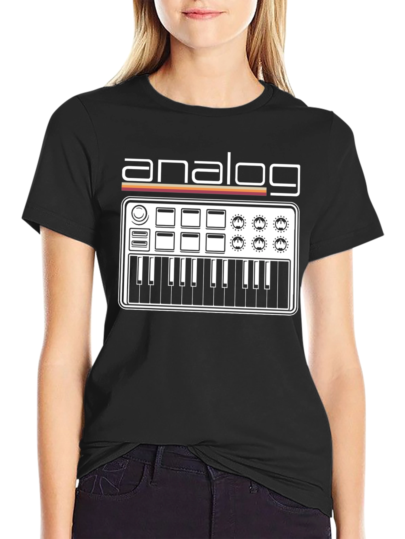 Analog Synth T-Shirt - Retro Electronic Music Tee