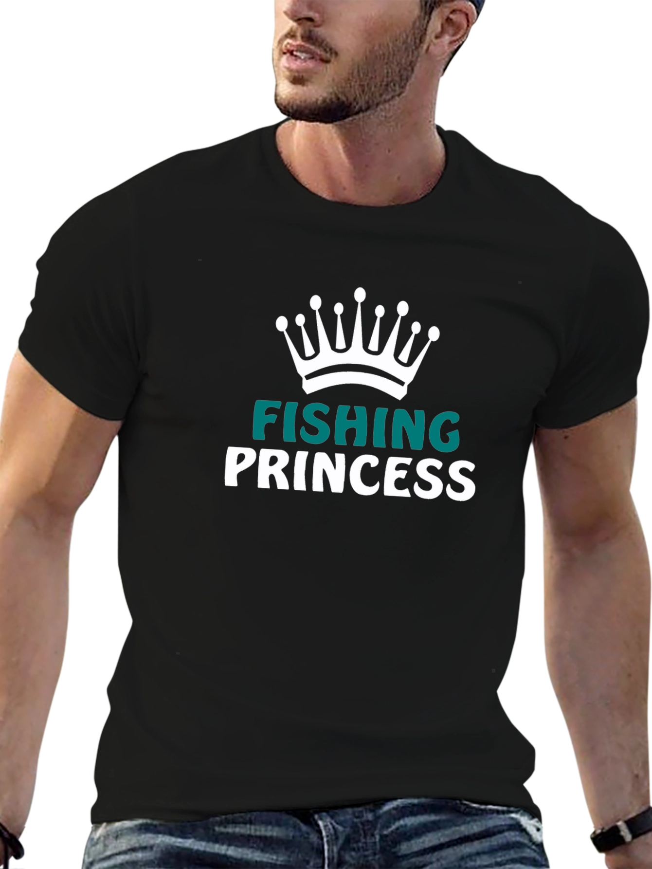Fishing Princess Graphic T-Shirt
