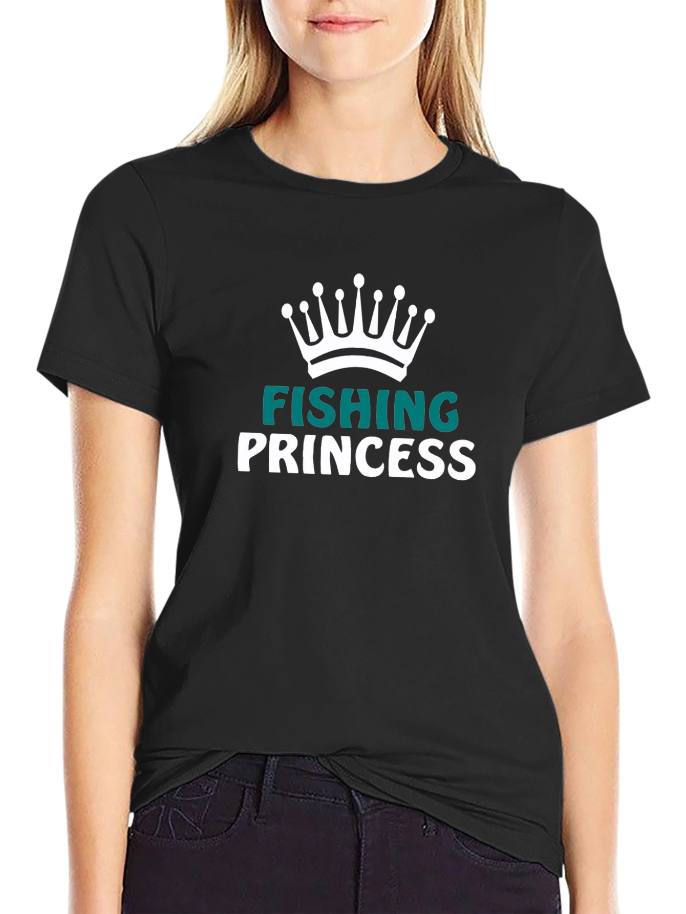 Fishing Princess Graphic T-Shirt