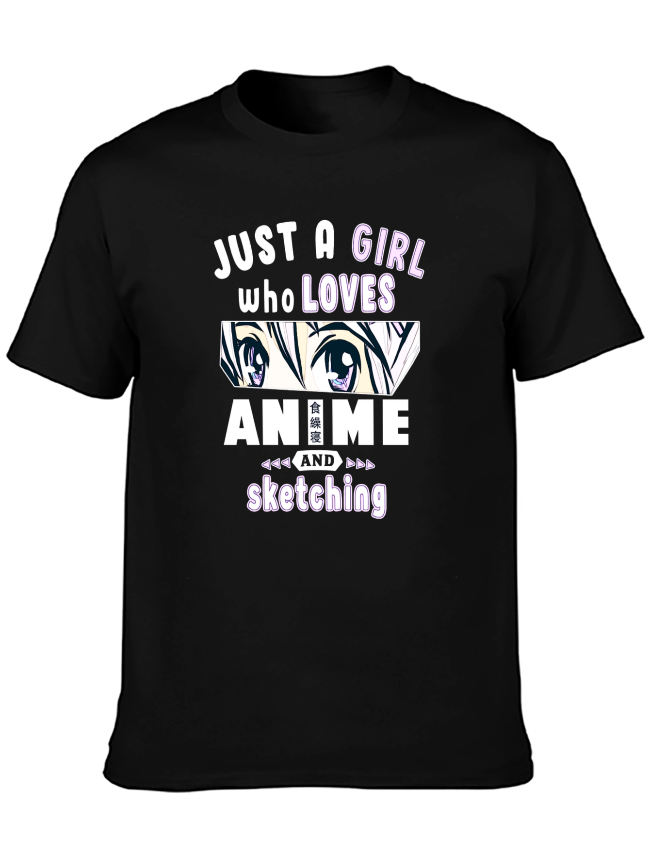 Anime Lover Girls T-Shirt Sketching Fan Tee