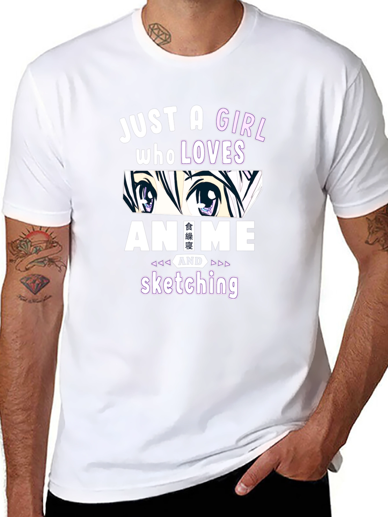 Anime Lover Girls T-Shirt Sketching Fan Tee