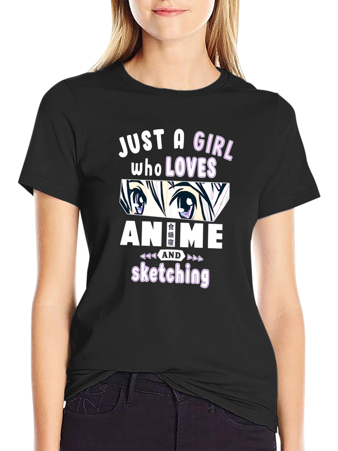 Anime Lover Girls T-Shirt Sketching Fan Tee
