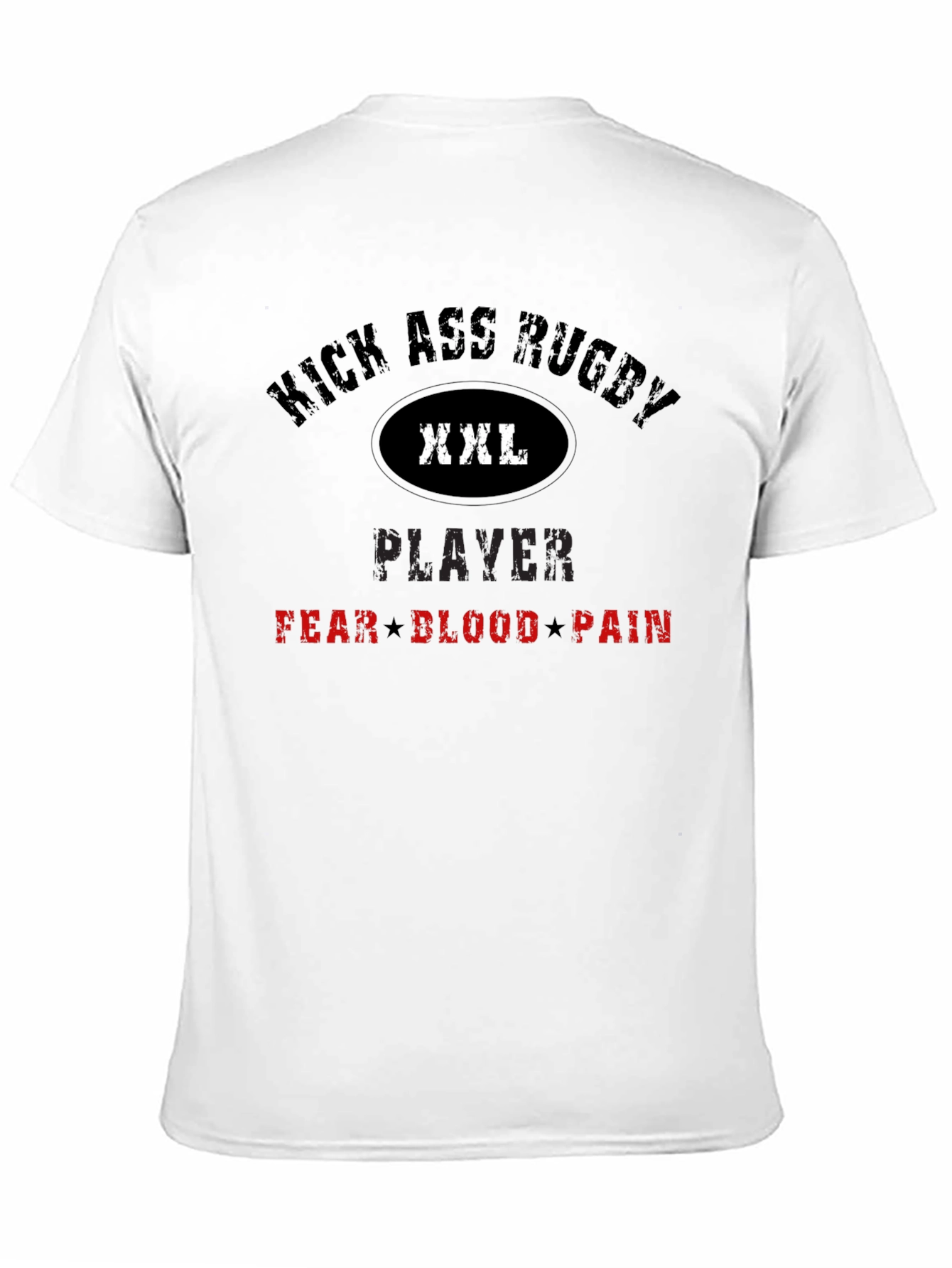 Kick Ass Rugby Player Graphic T-Shirt