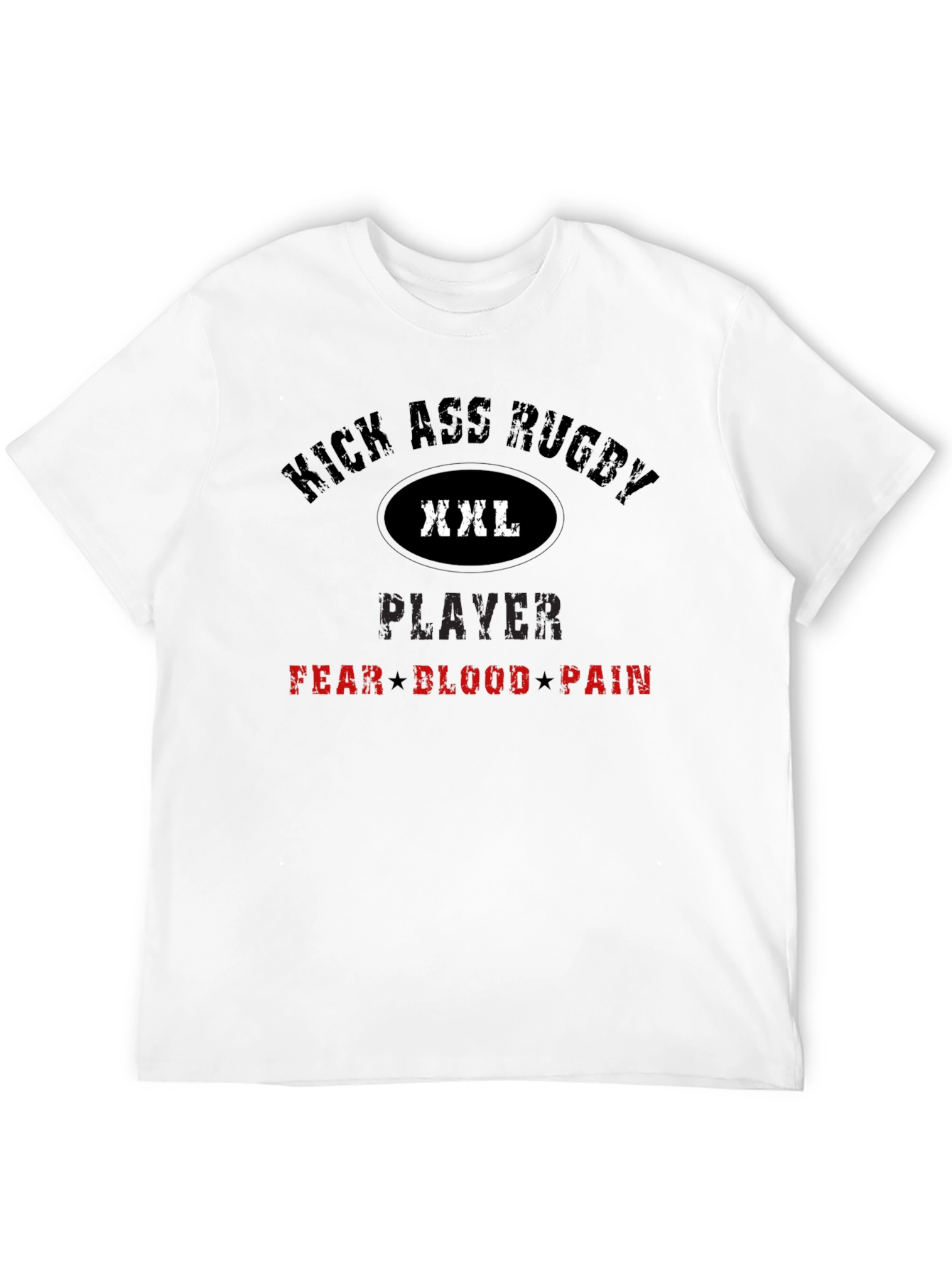Kick Ass Rugby Player Graphic T-Shirt
