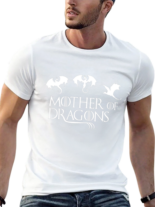 Mother of Dragons Graphic Tee - Black Cotton T-Shirt