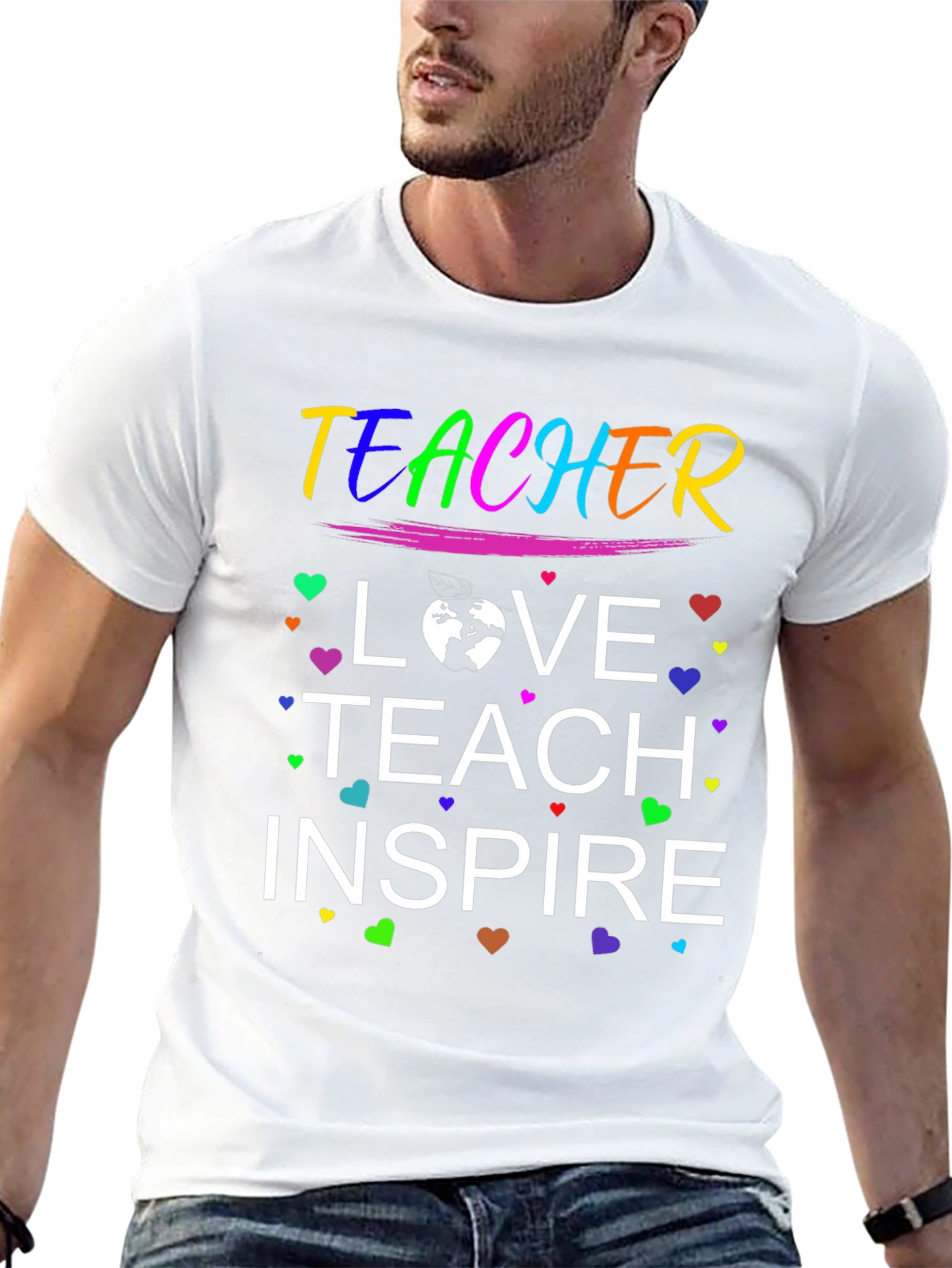 Teacher Love Teach Inspire T-Shirt