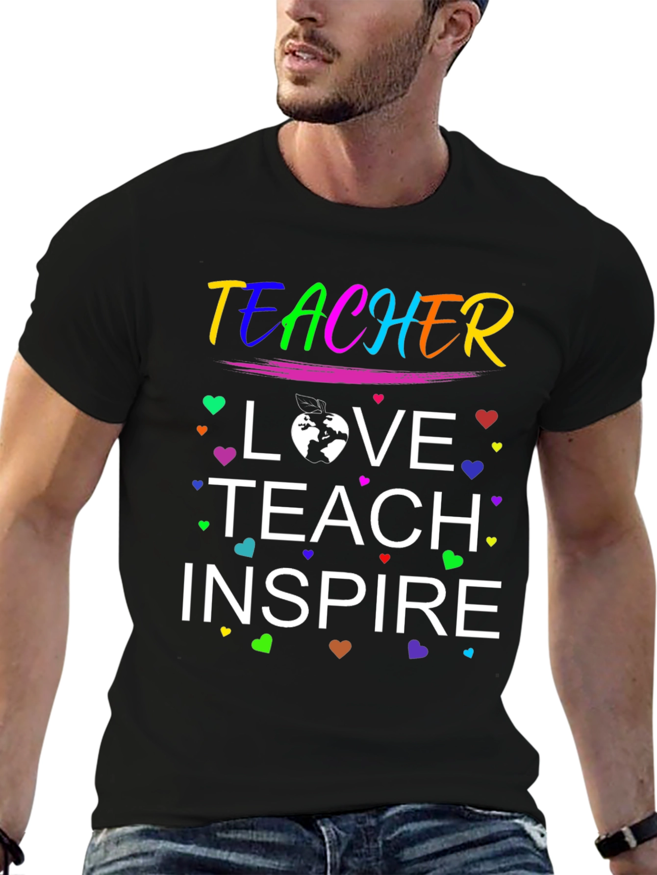 Teacher Love Teach Inspire T-Shirt