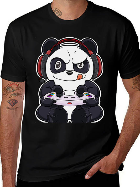 Gamer Panda T-Shirt - Cool Graphic Tee