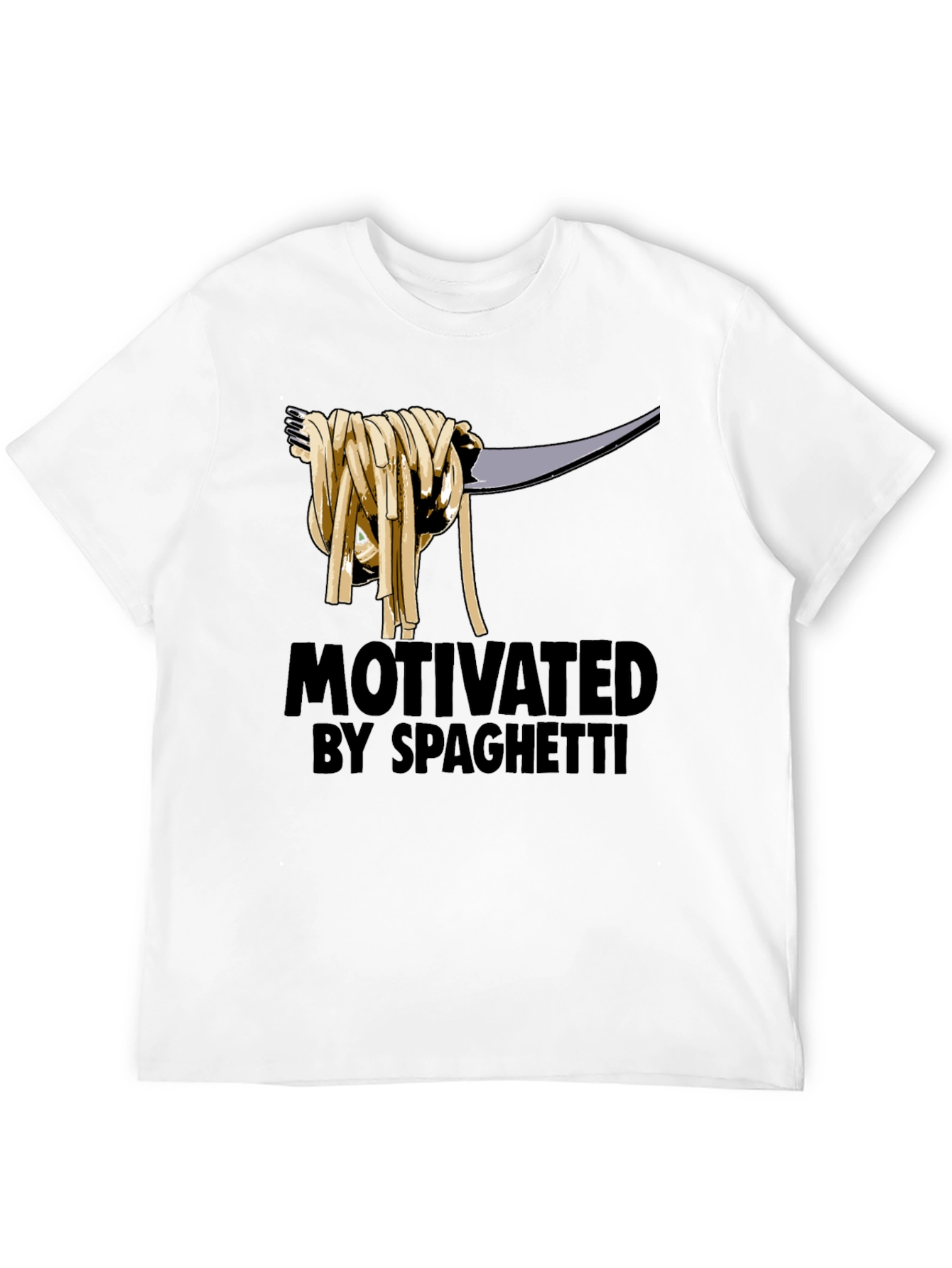 Motivated by Spaghetti Graphic T-Shirt - Black