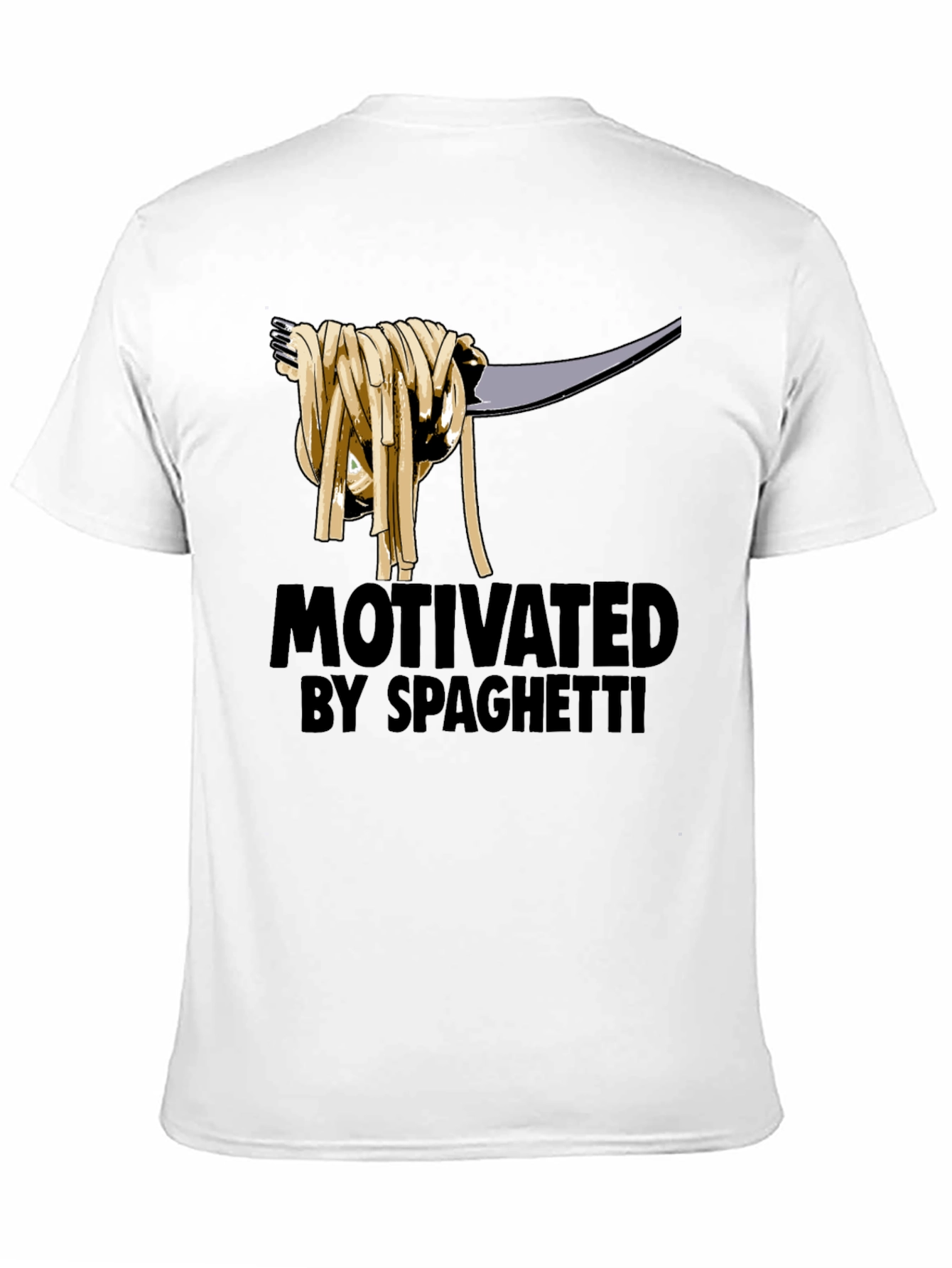 Motivated by Spaghetti Graphic T-Shirt - Black