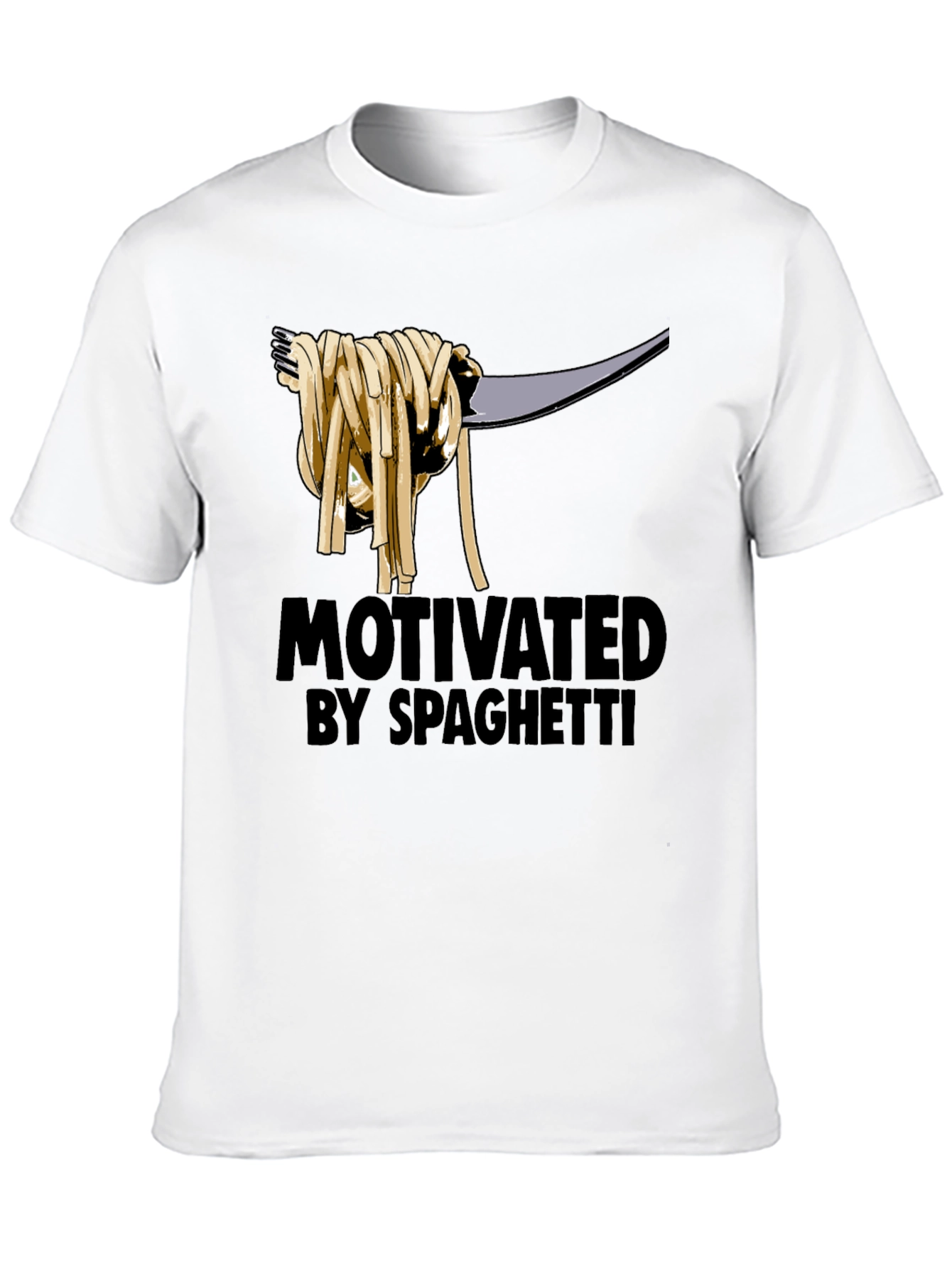 Motivated by Spaghetti Graphic T-Shirt - Black