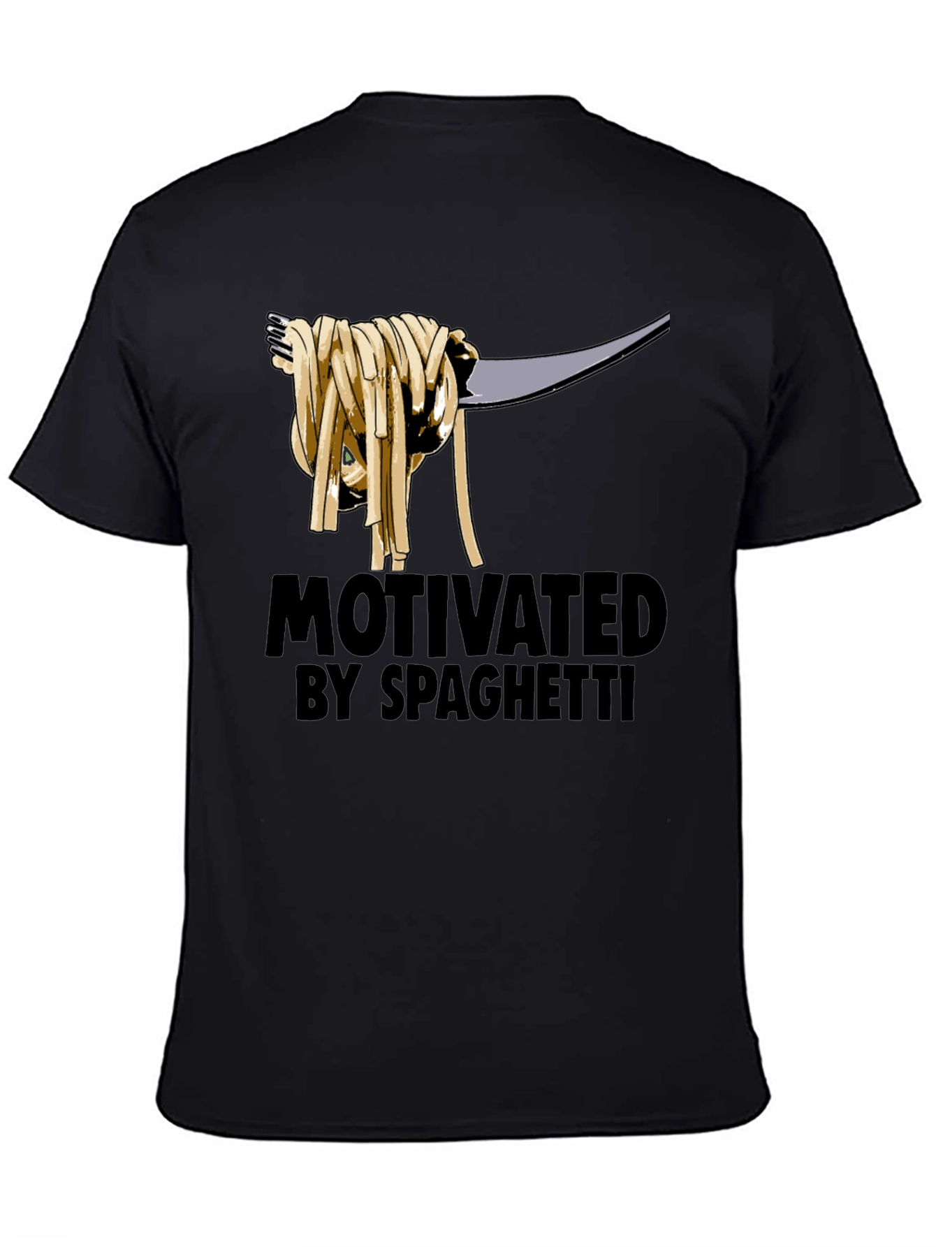 Motivated by Spaghetti Graphic T-Shirt - Black