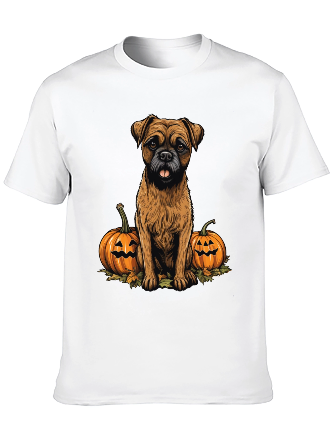 Halloween Dog & Pumpkin Graphic Tee