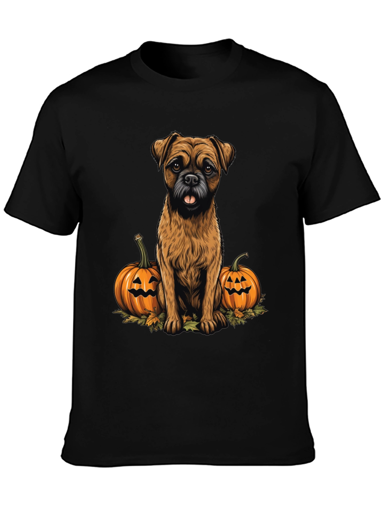 Halloween Dog & Pumpkin Graphic Tee