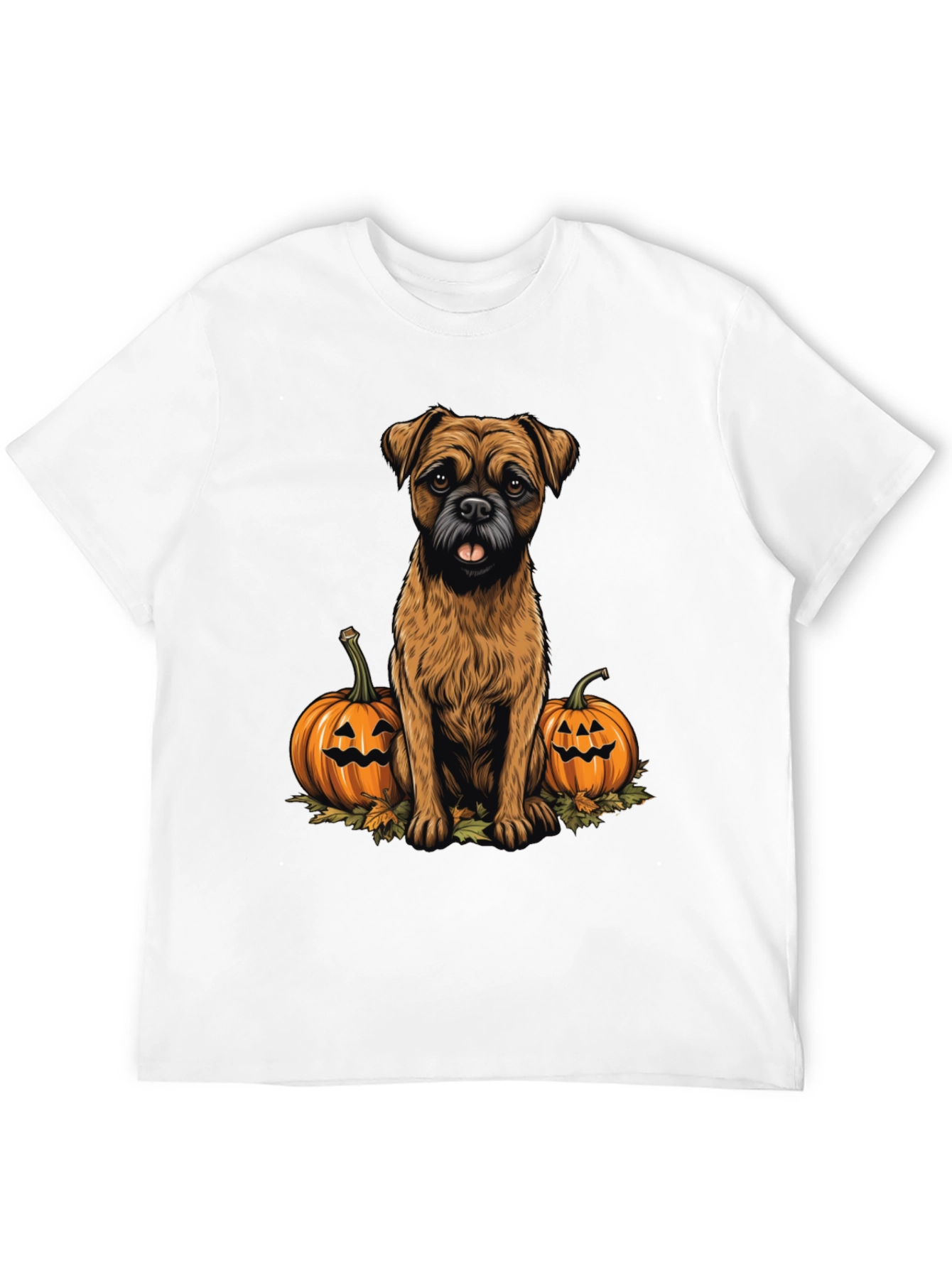 Halloween Dog & Pumpkin Graphic Tee