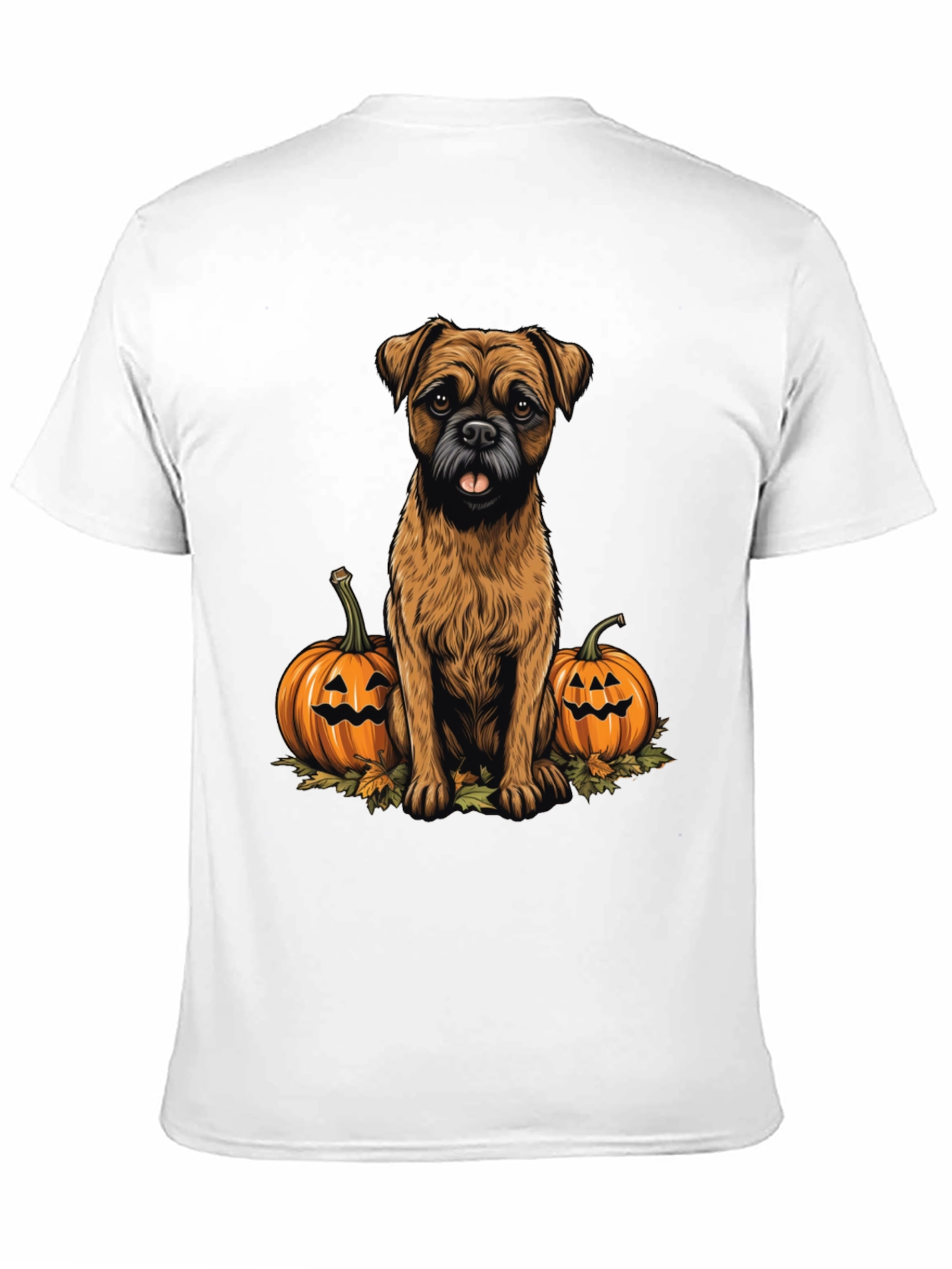 Halloween Dog & Pumpkin Graphic Tee