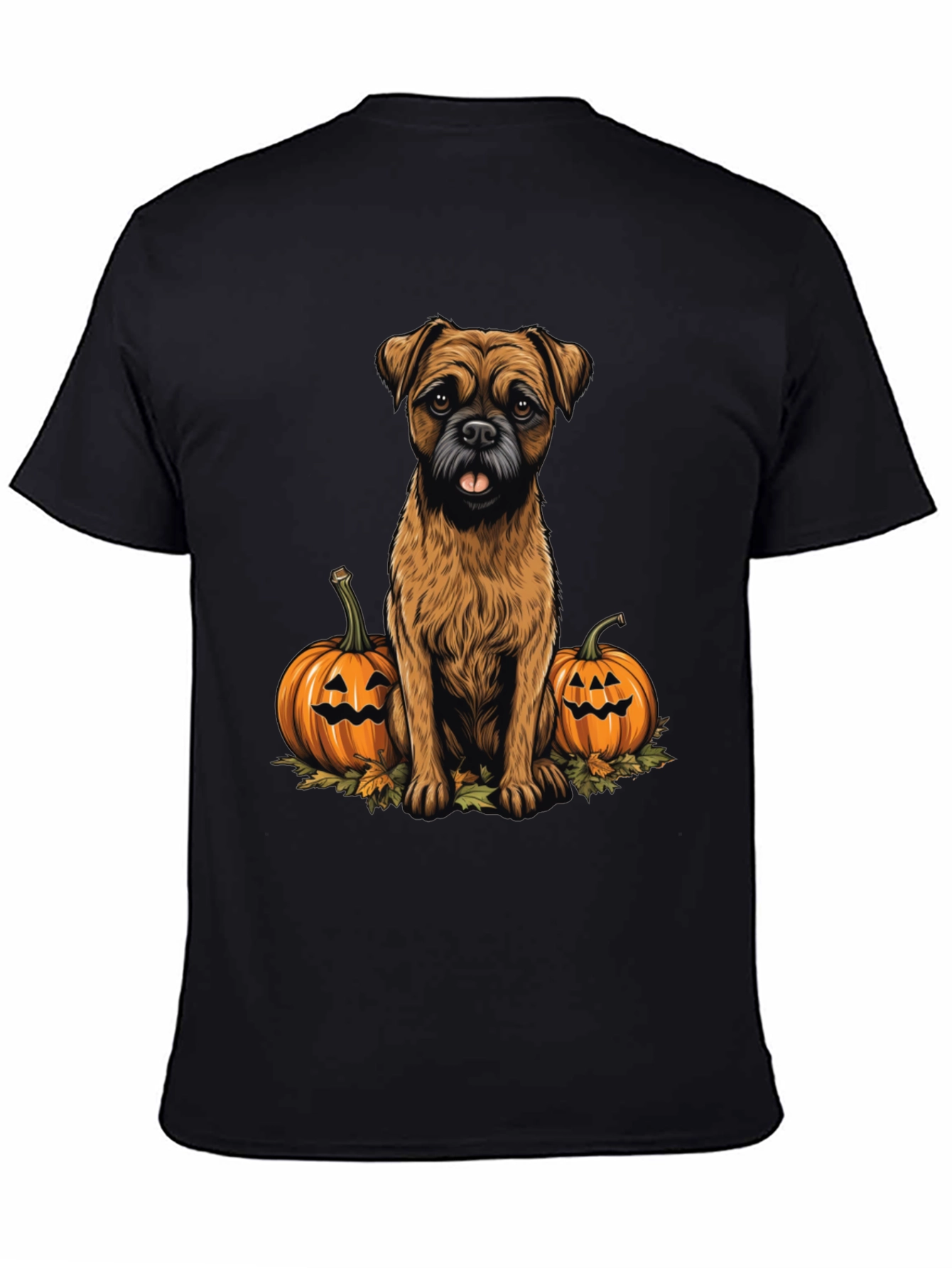 Halloween Dog & Pumpkin Graphic Tee