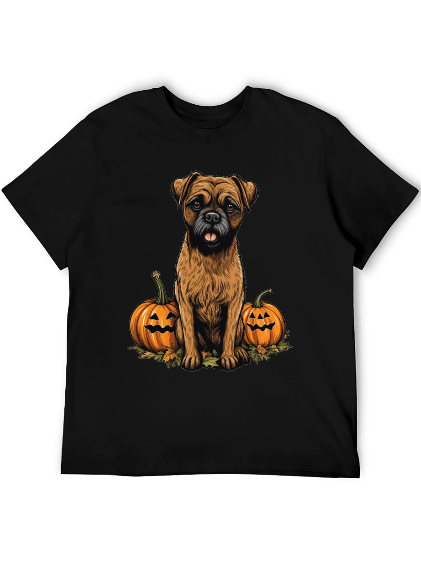 Halloween Dog & Pumpkin Graphic Tee