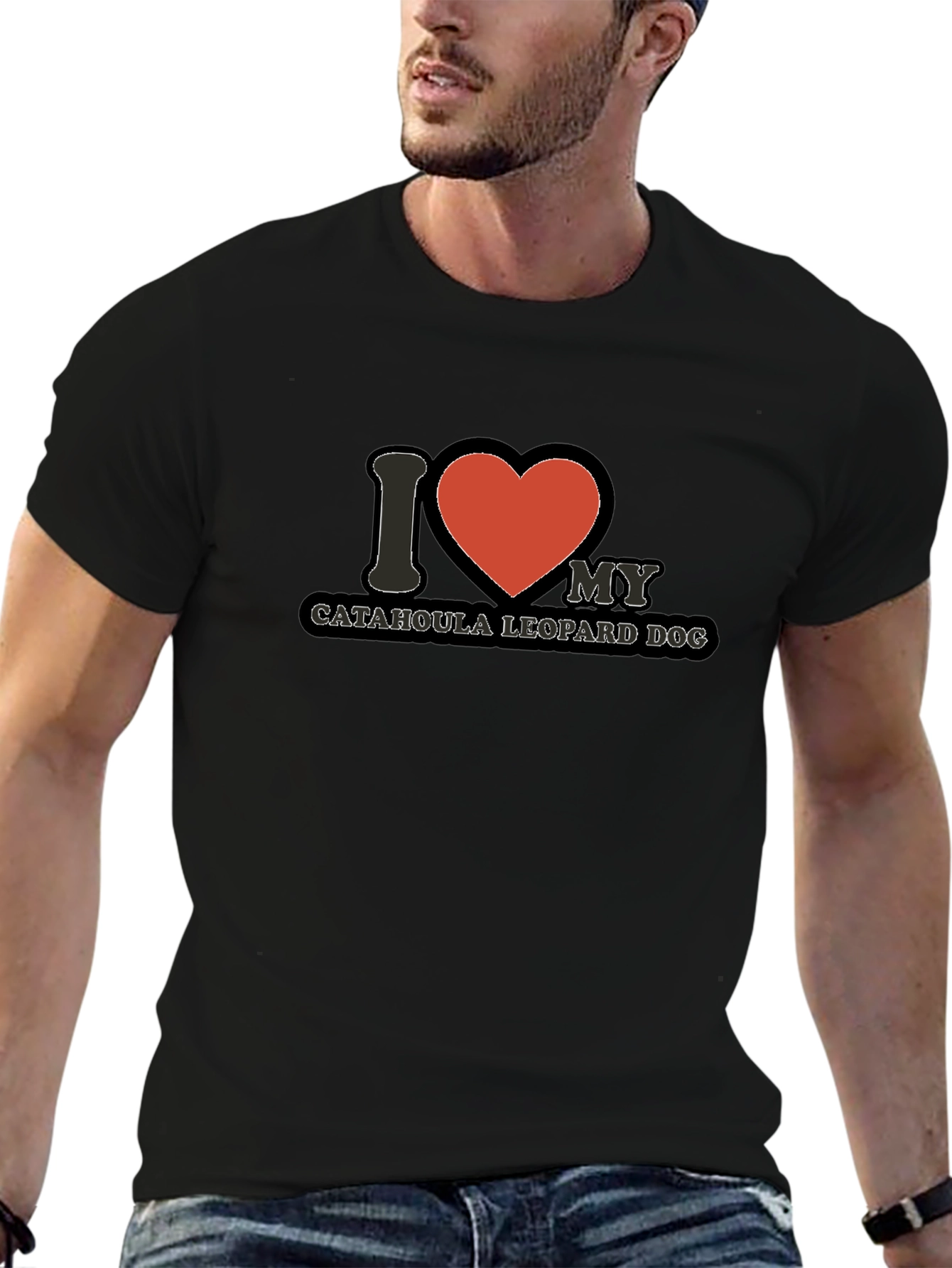 Catahoula Leopard Dog I Heart T-Shirt