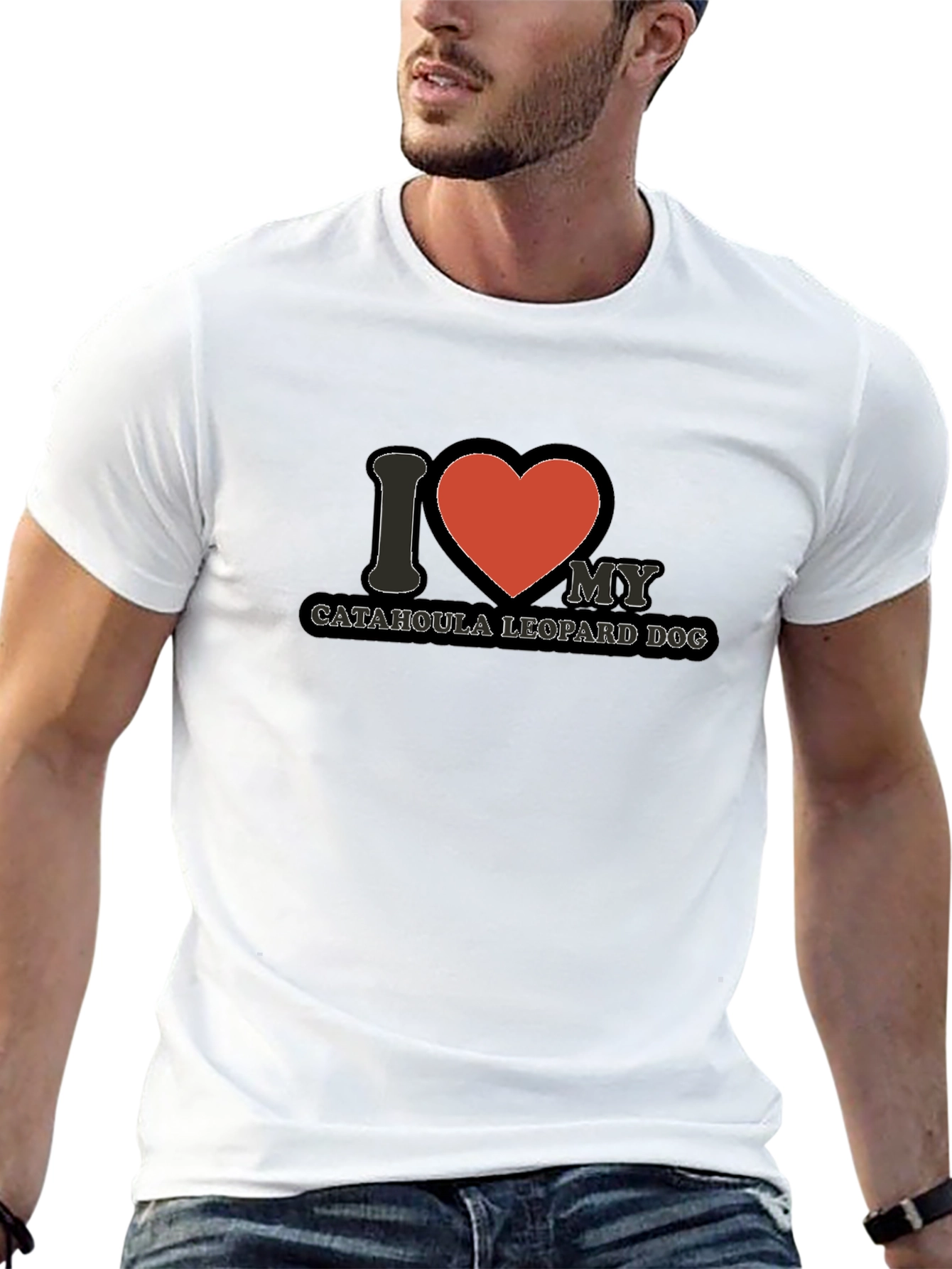 Catahoula Leopard Dog I Heart T-Shirt