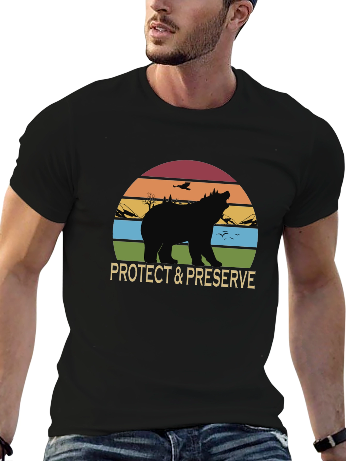 Protect & Preserve Bear Graphic T-Shirt