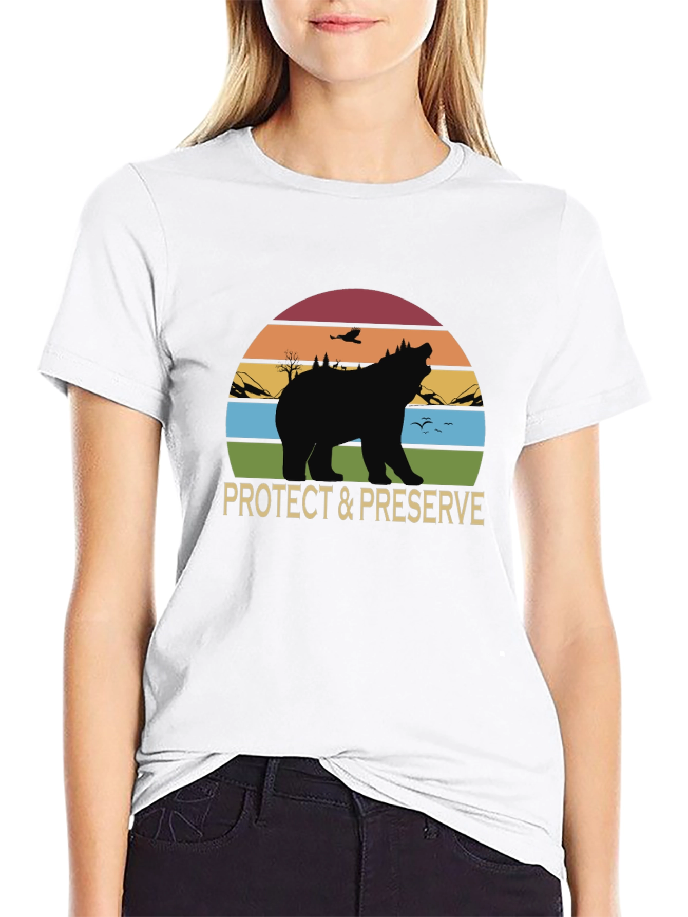 Protect & Preserve Bear Graphic T-Shirt