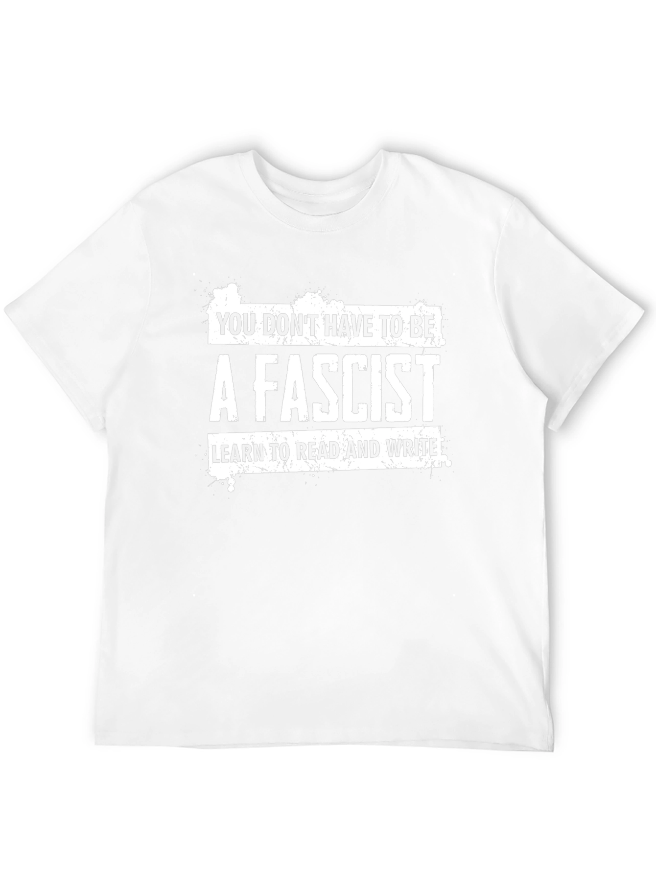 Anti-Fascist Black T-Shirt: Read & Write
