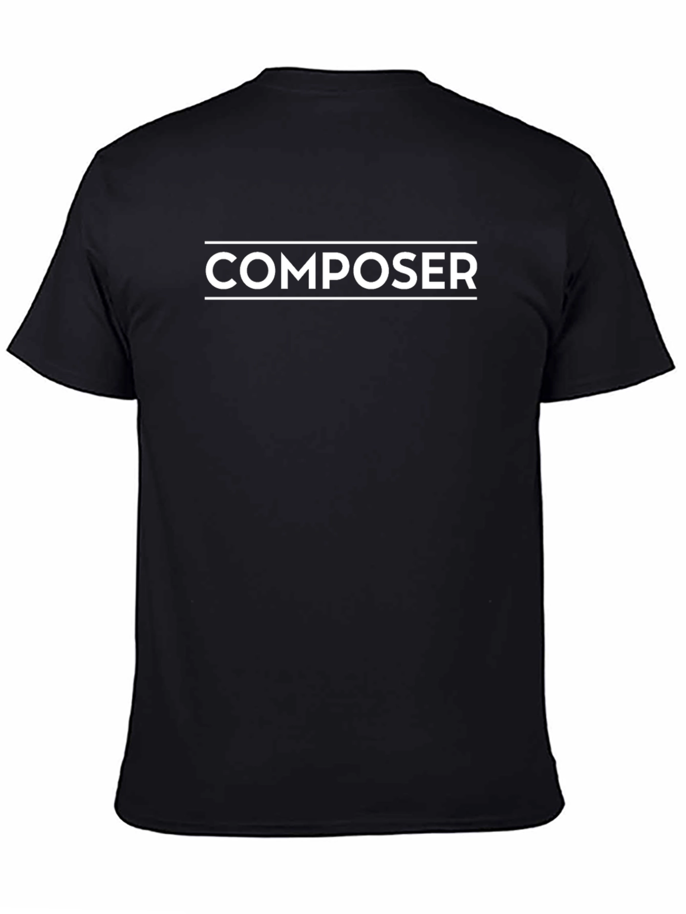 Composer T-Shirt - Black - Music Lover Tee