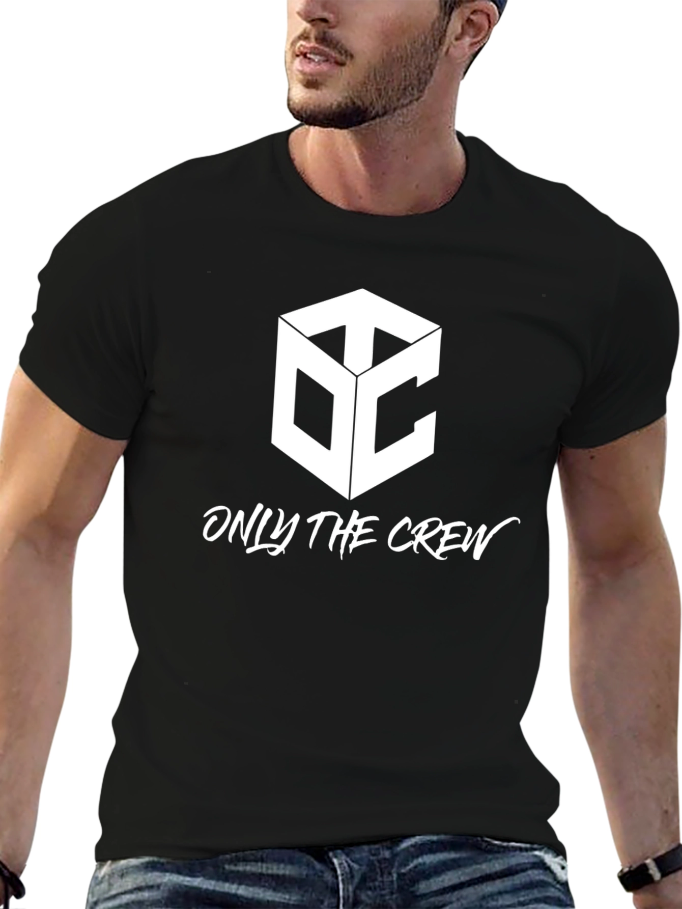 Only The Crew Black Graphic Tee