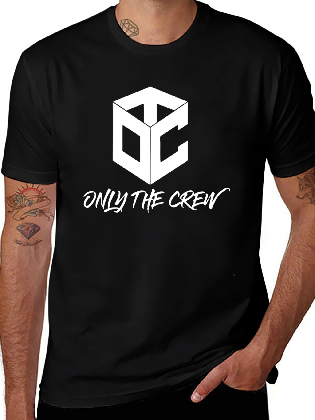 Only The Crew Black Graphic Tee