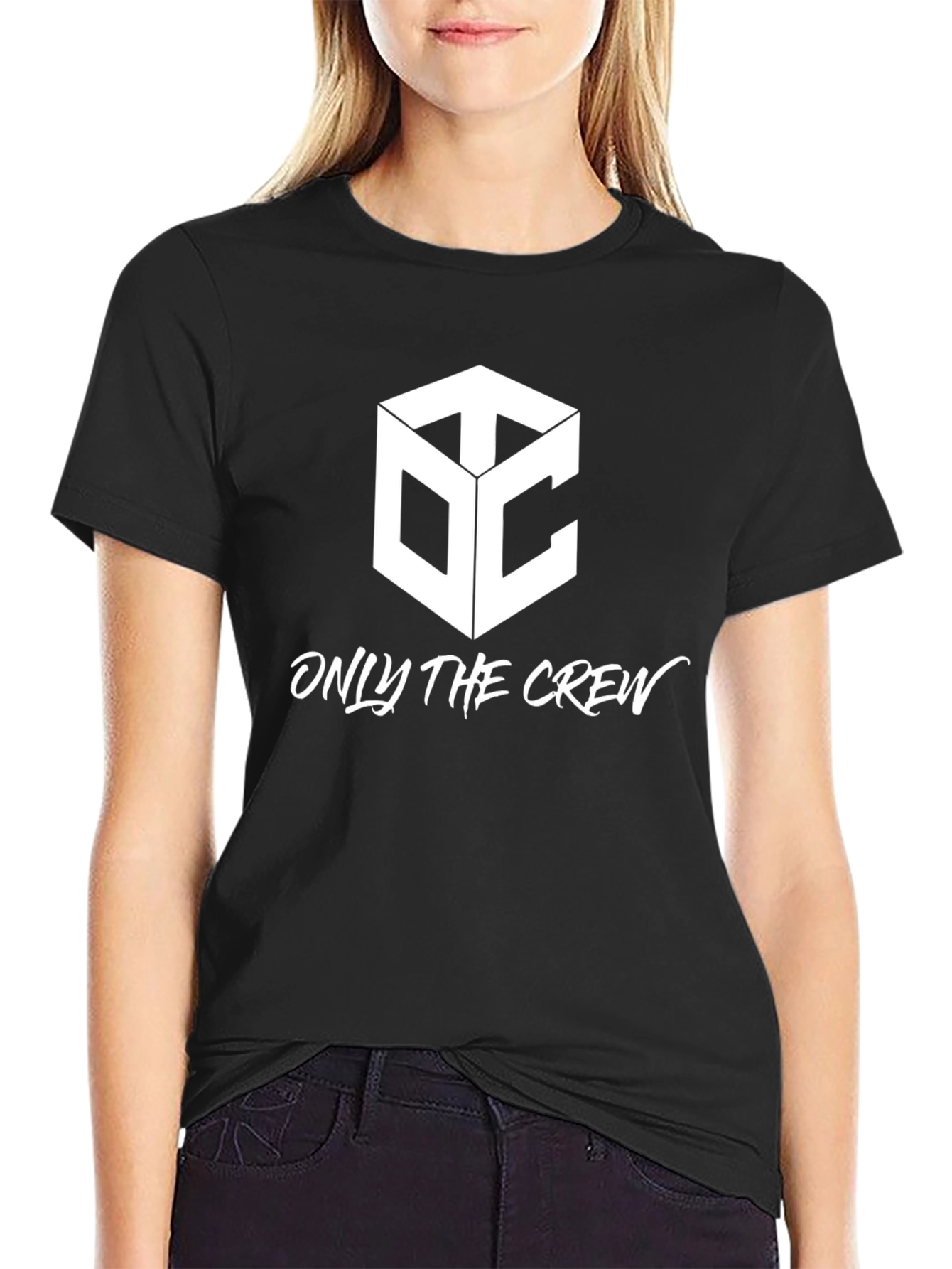 Only The Crew Black Graphic Tee