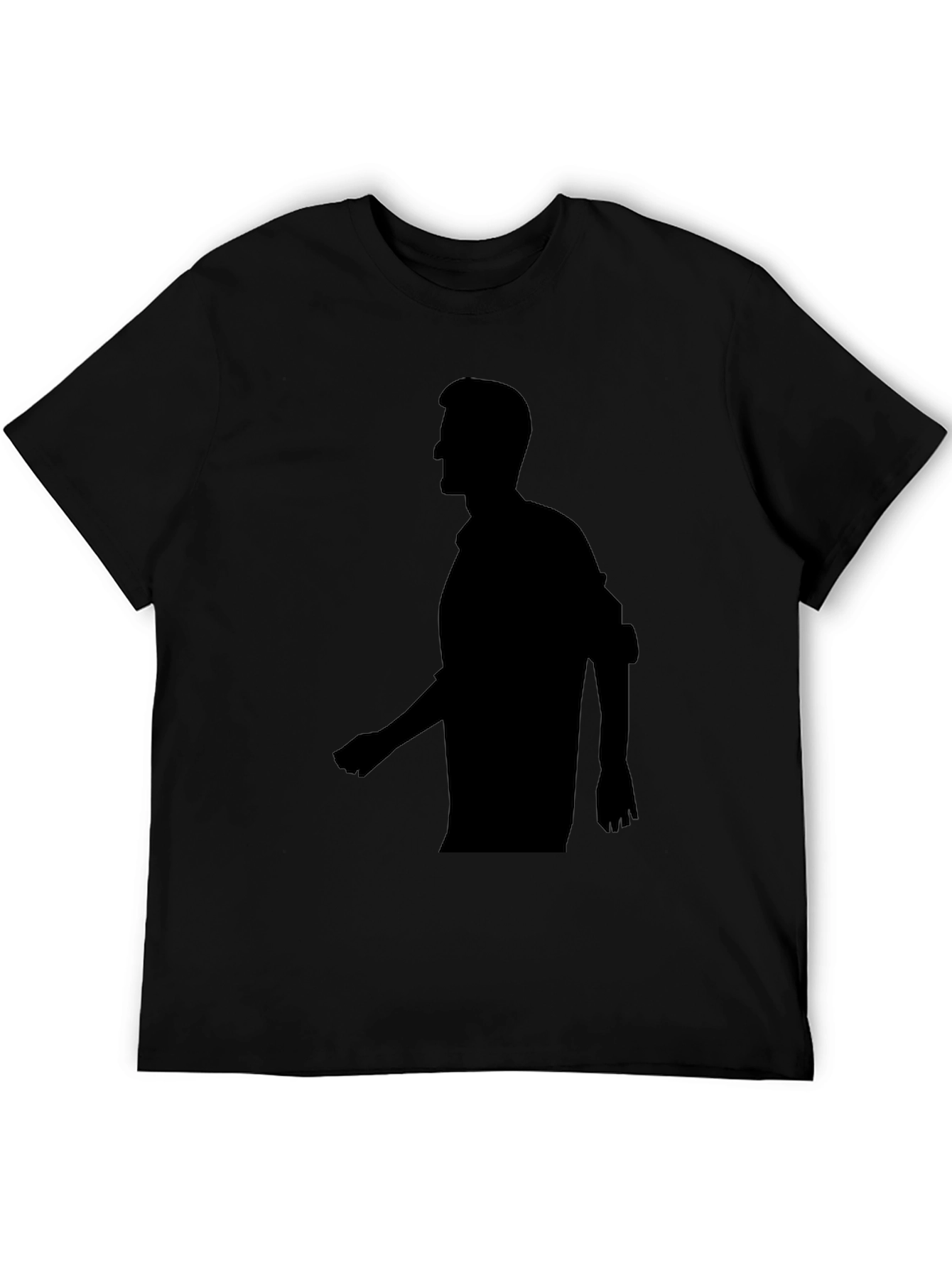 Silhouette Graphic Tee - Stylish Black T-Shirt