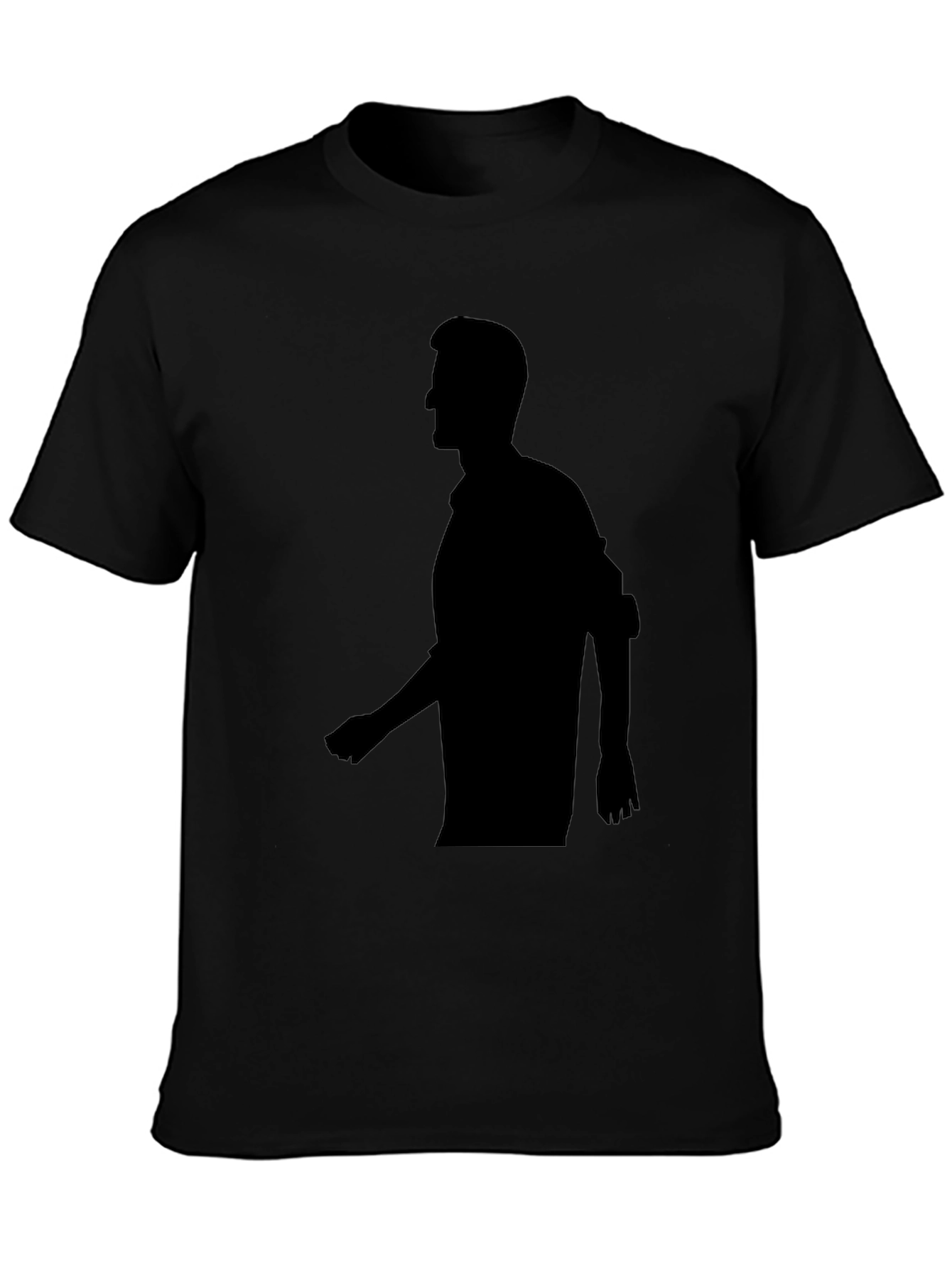 Silhouette Graphic Tee - Stylish Black T-Shirt
