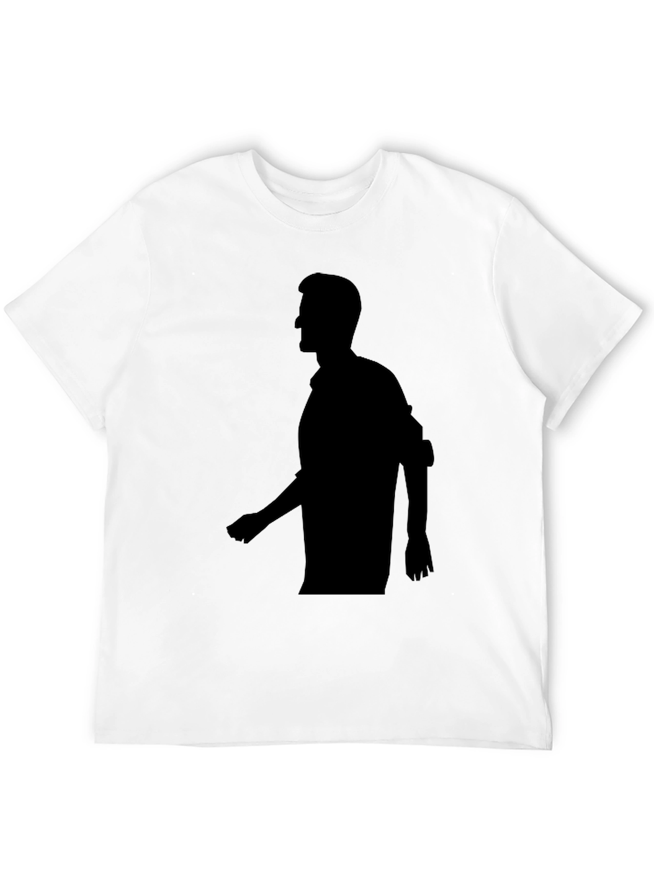 Silhouette Graphic Tee - Stylish Black T-Shirt