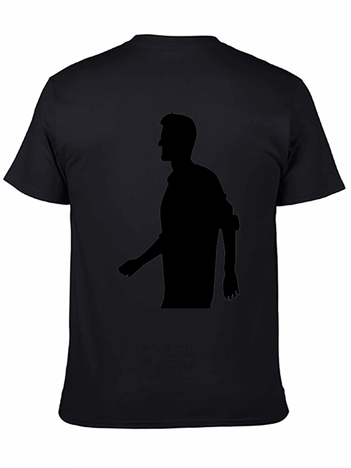Silhouette Graphic Tee - Stylish Black T-Shirt
