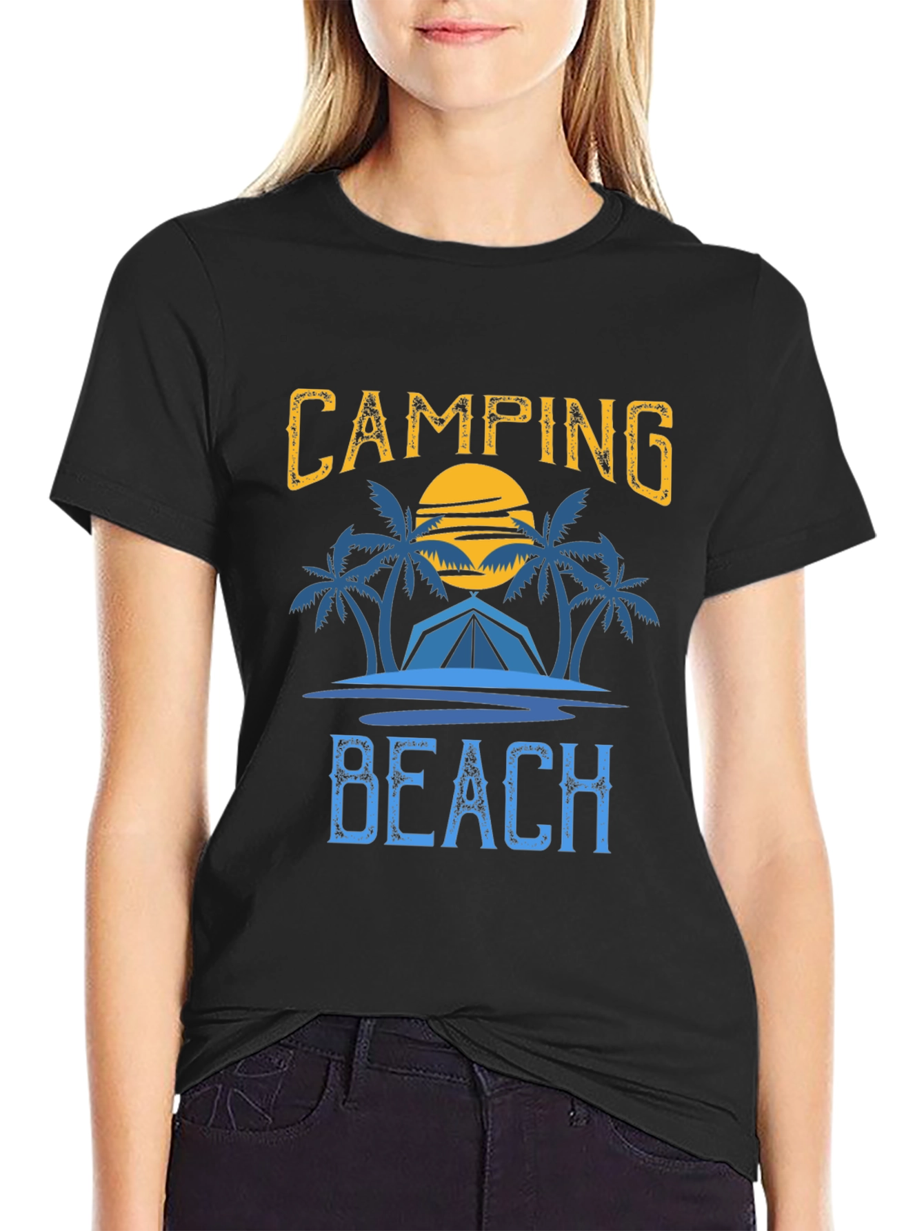 Camping Beach Graphic Tee