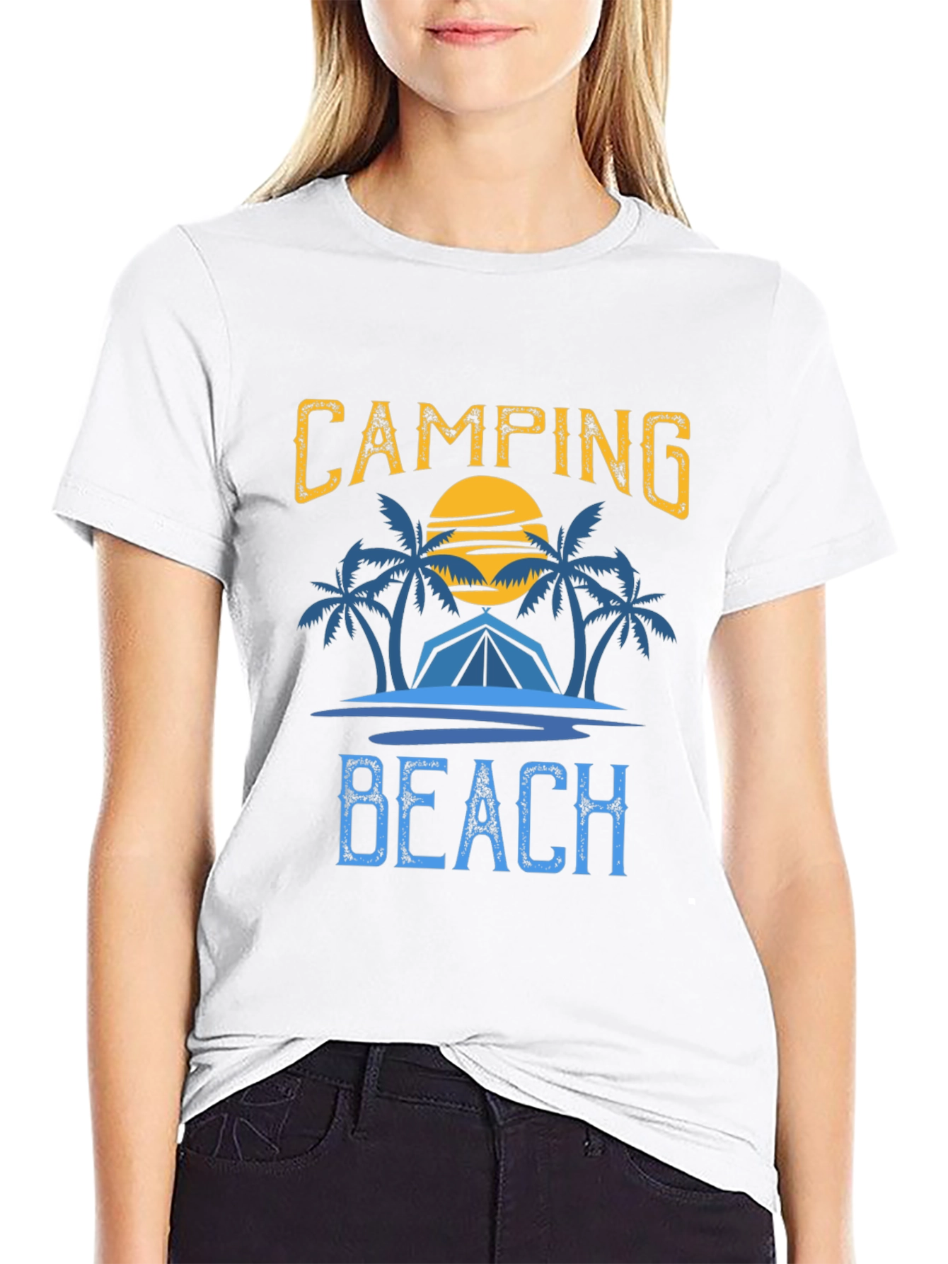 Camping Beach Graphic Tee