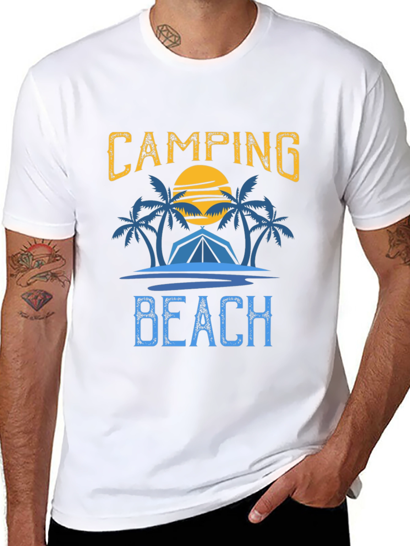 Camping Beach Graphic Tee