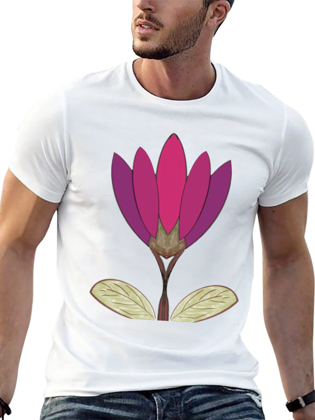Floral Graphic T-Shirt - Artistic Bloom Tee