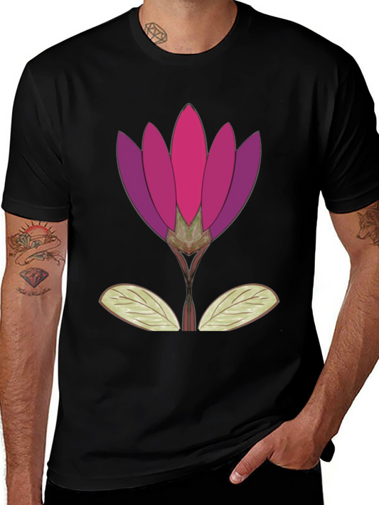 Floral Graphic T-Shirt - Artistic Bloom Tee