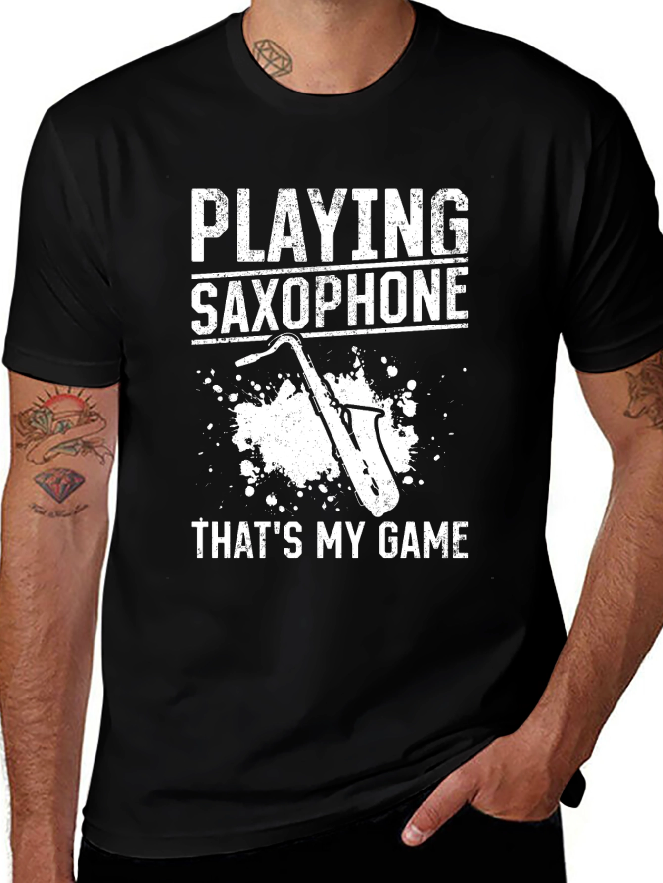 Saxophone Player T-Shirt - Thats My Game - Black