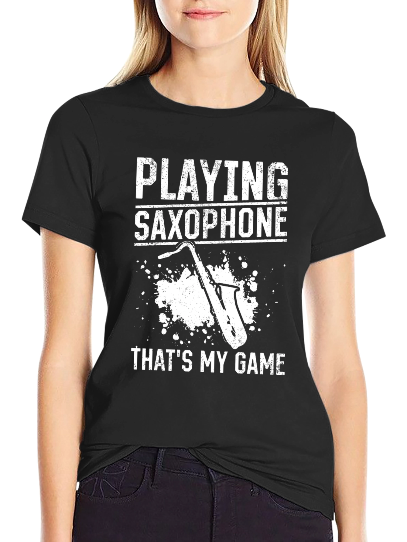Saxophone Player T-Shirt - Thats My Game - Black