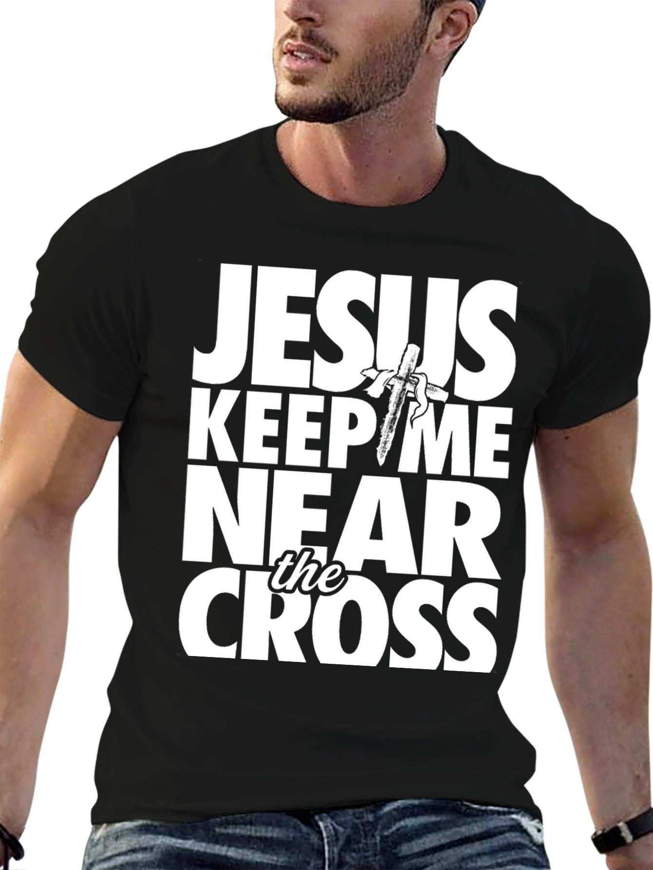 Jesus Keep Me Near the Cross Graphic Tee