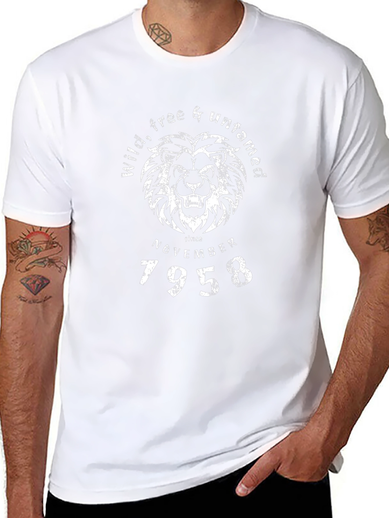 Wild Free & Untamed Lion T-Shirt - November 1958