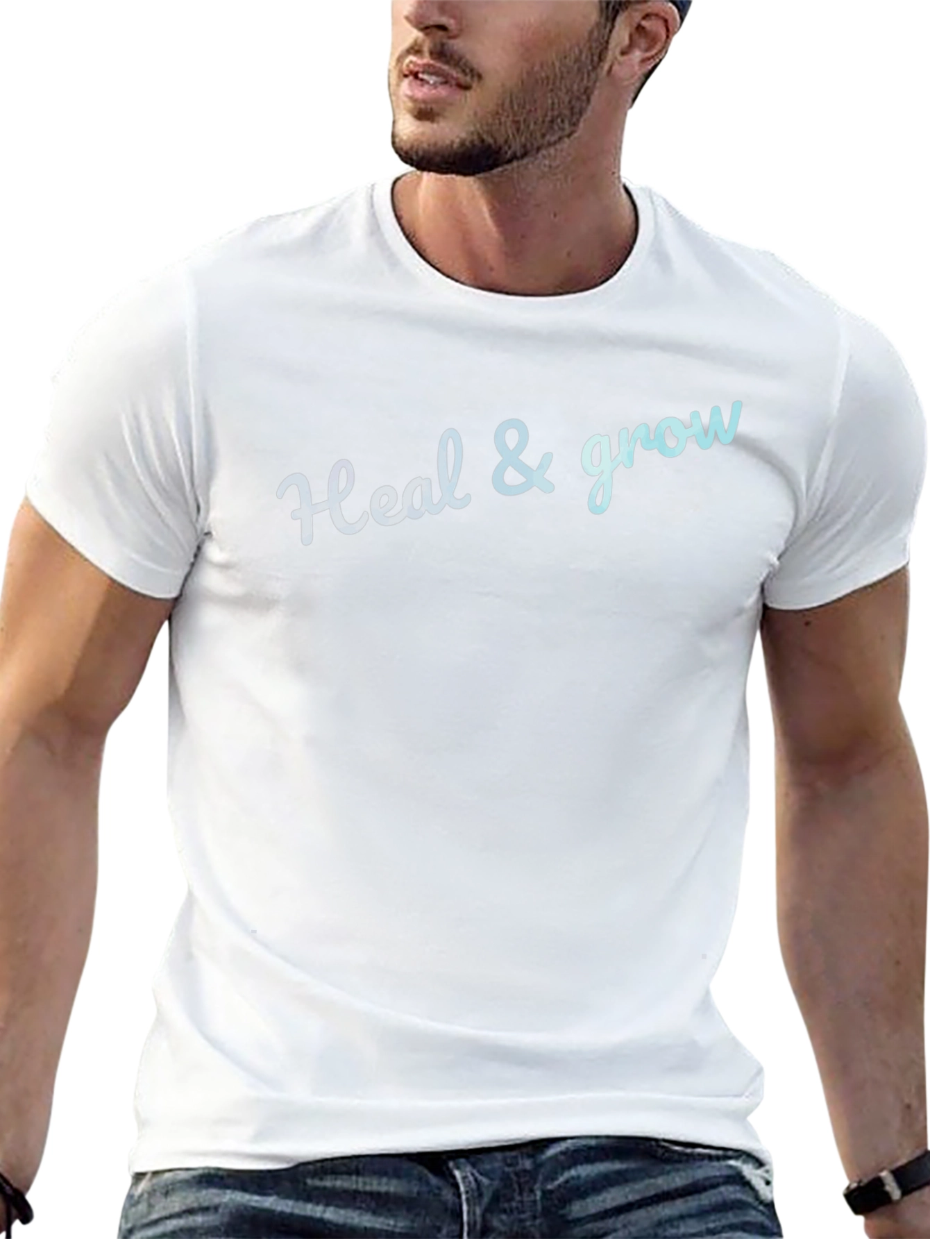 Heal & Grow Graphic Tee - Motivational Comfort