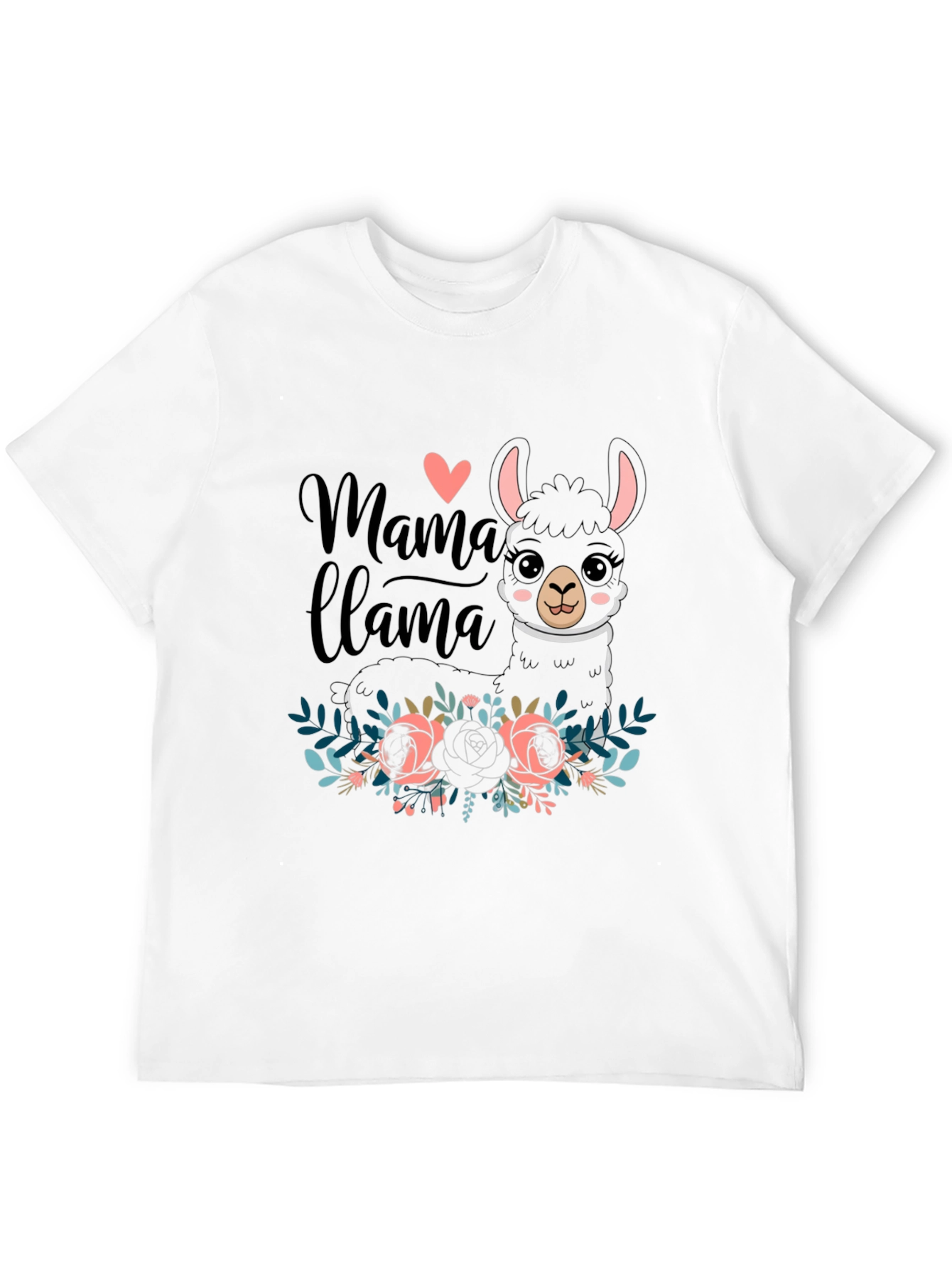 Mama Llama Graphic Tee - Black