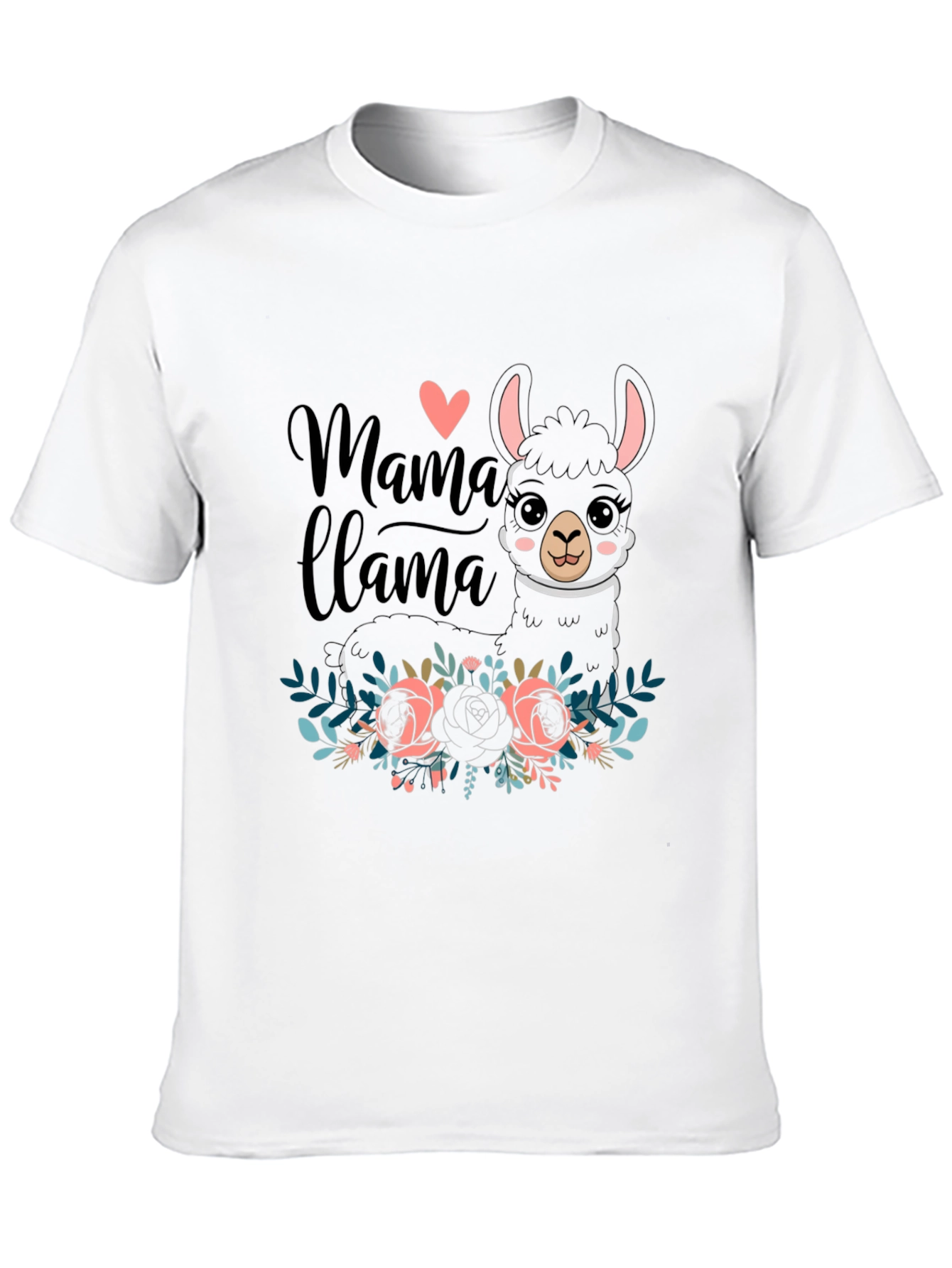 Mama Llama Graphic Tee - Black