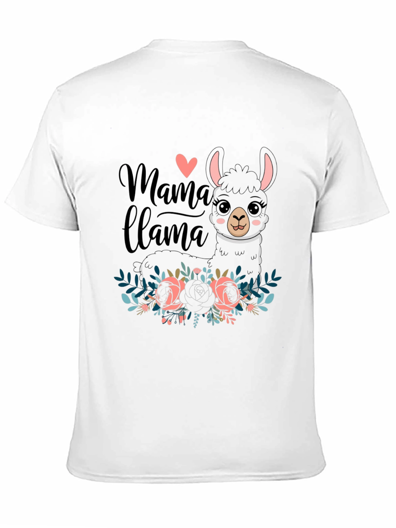 Mama Llama Graphic Tee - Black