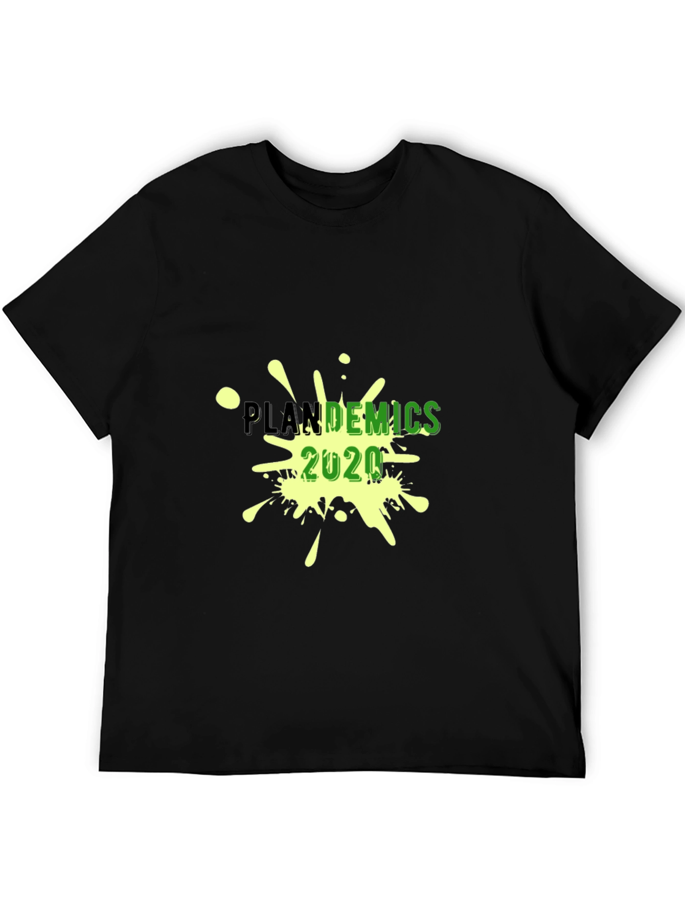 Plandemics 2020 Graphic T-Shirt - Black