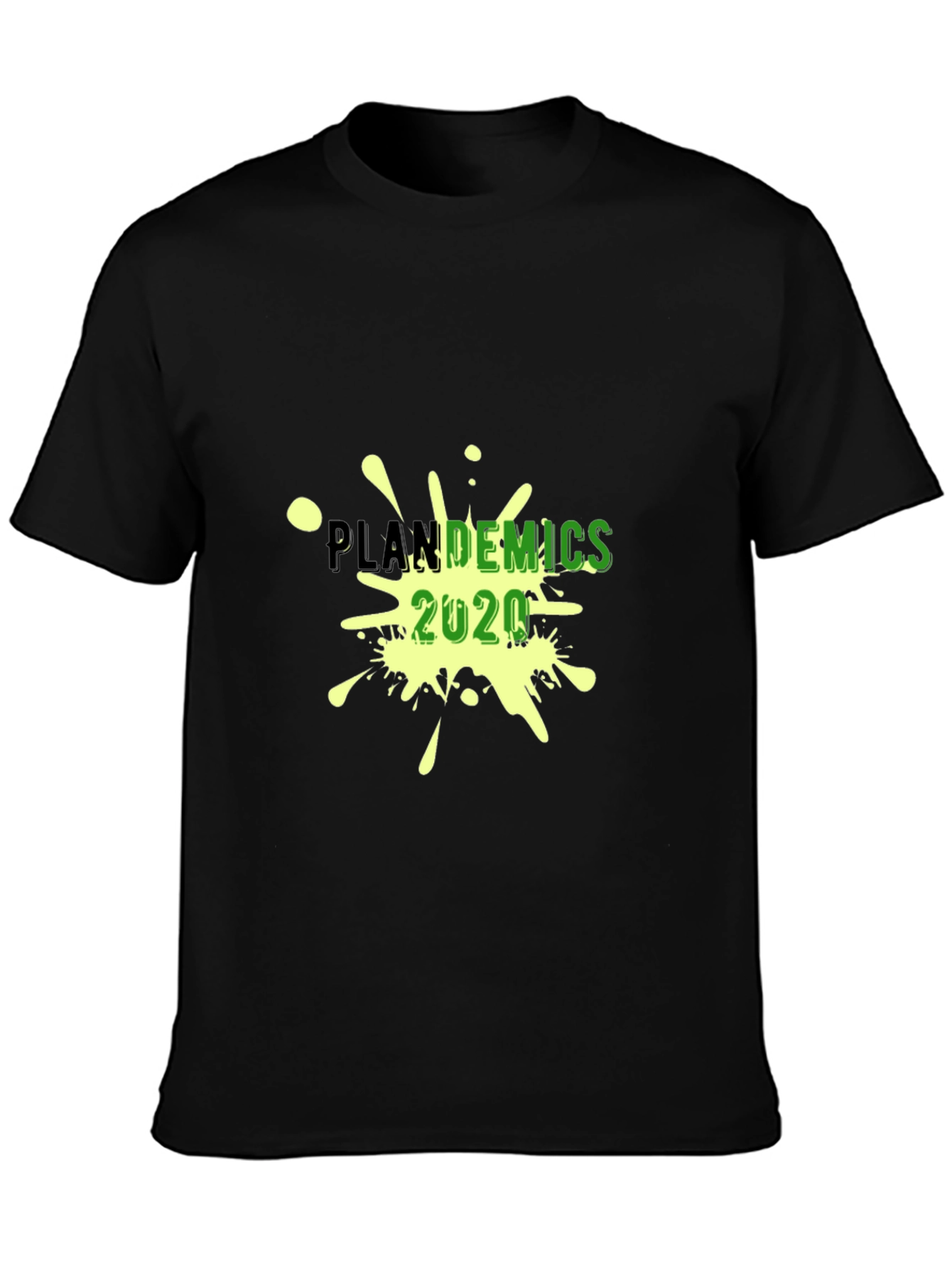 Plandemics 2020 Graphic T-Shirt - Black